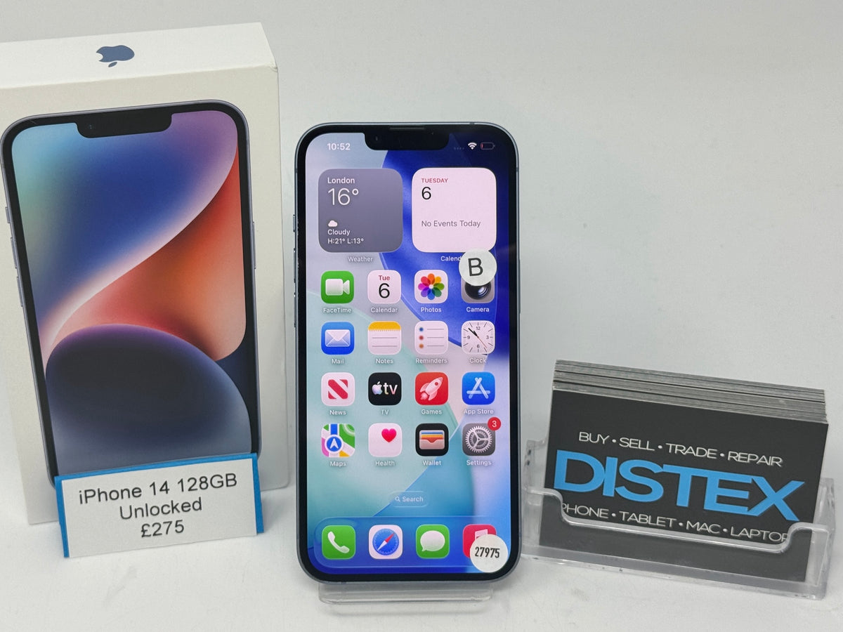 Apple iPhone 14 128GB Unlocked Blue (B) M27975