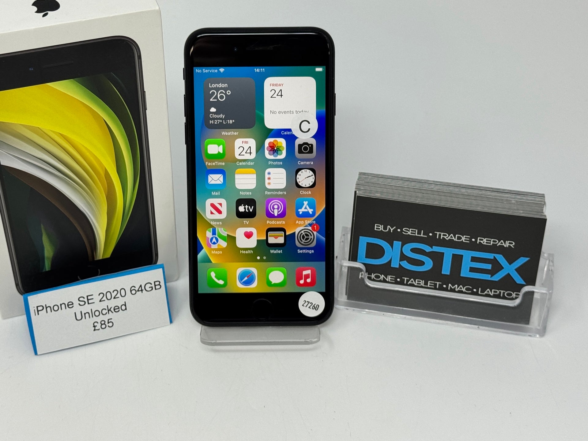 Apple iPhone SE 2020 64GB Unlocked Black (C) M27260