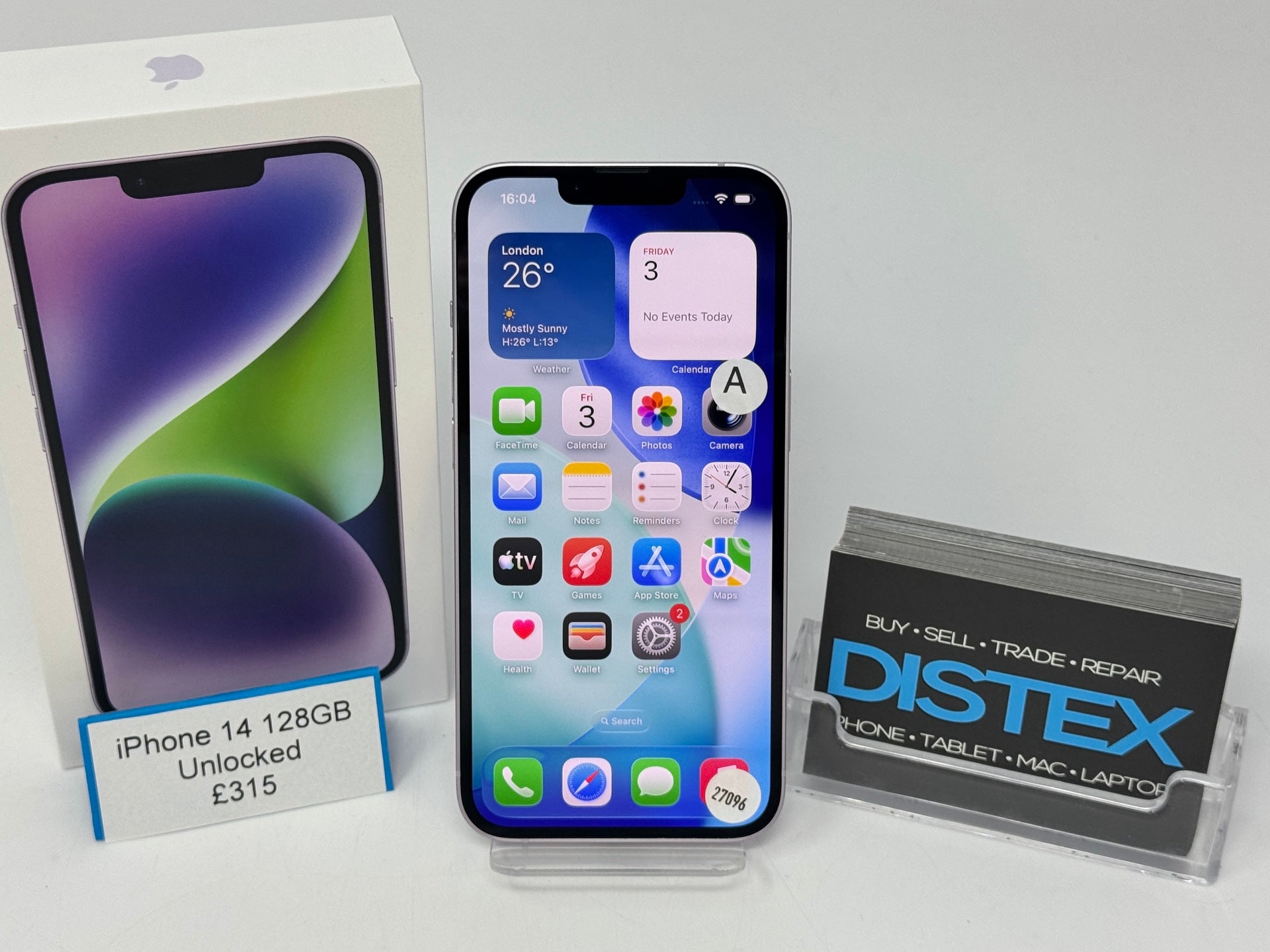 Apple iPhone 14 128GB Unlocked Purple (A) M27096
