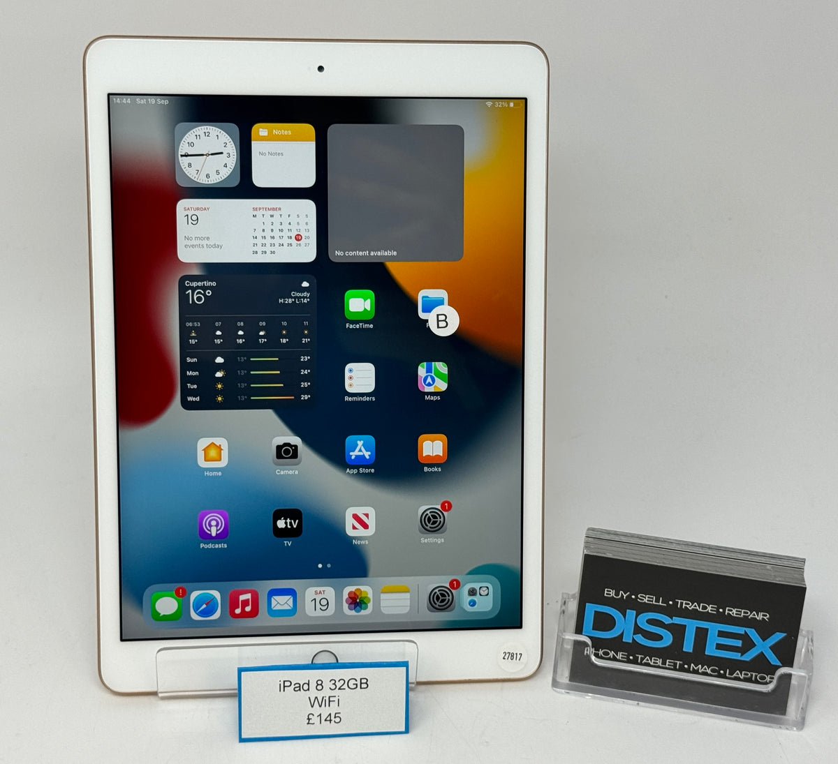 Apple iPad 8th Gen 32GB WiFi Gold (B) M27817