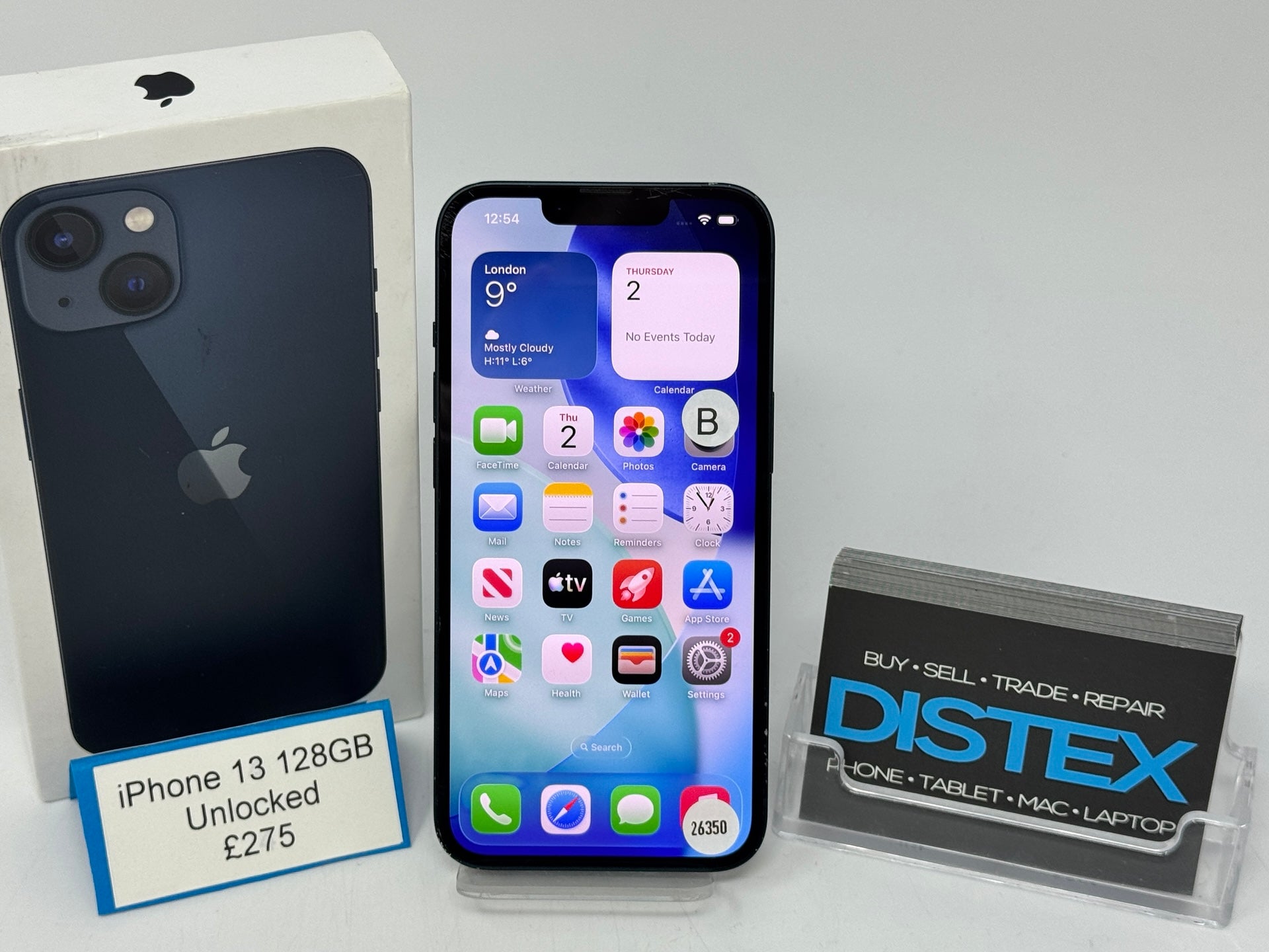 Apple iPhone 13 128GB Unlocked Midnight (B) M26350