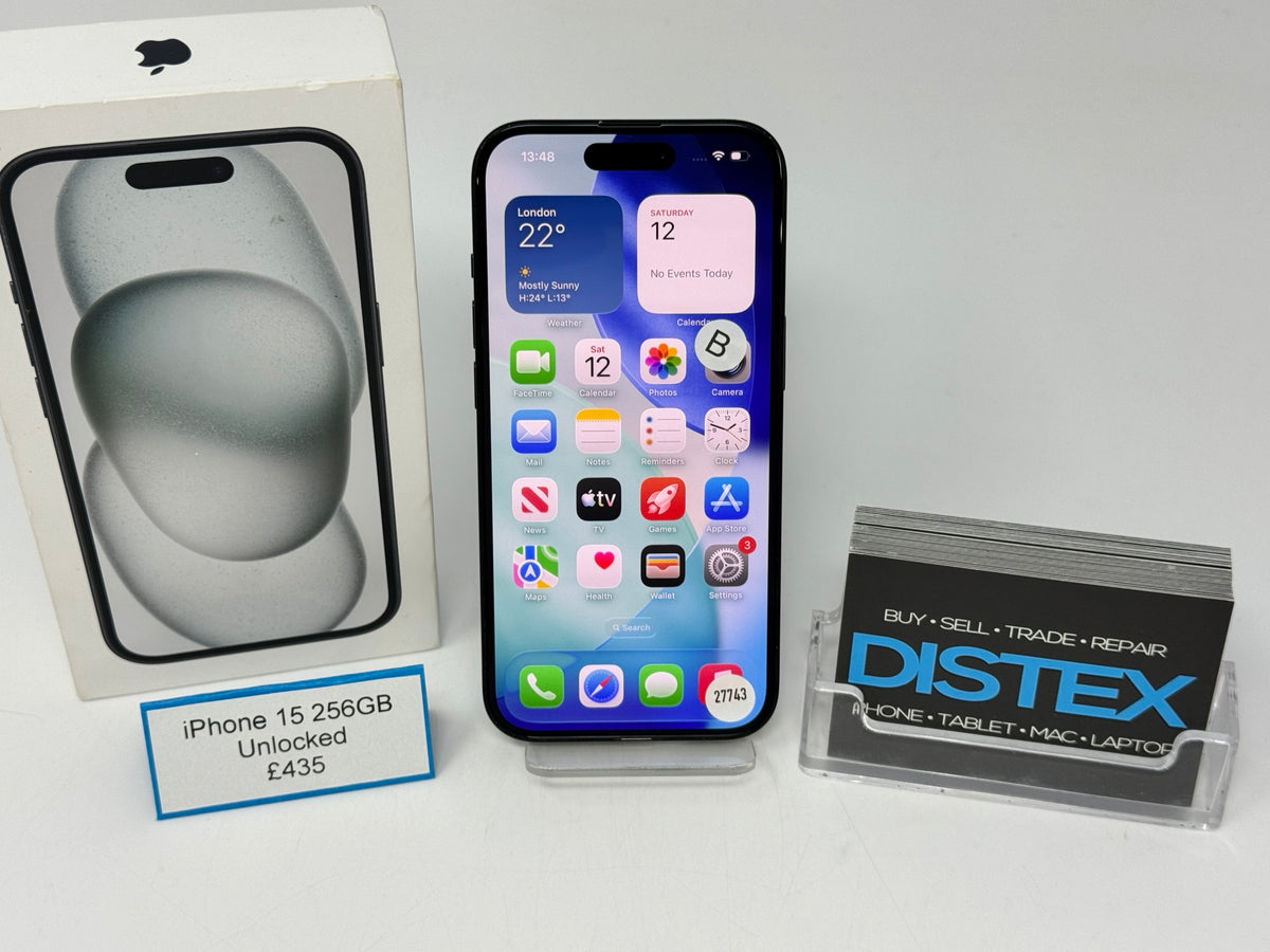 Apple iPhone 15 256GB Unlocked Black (B) M27743