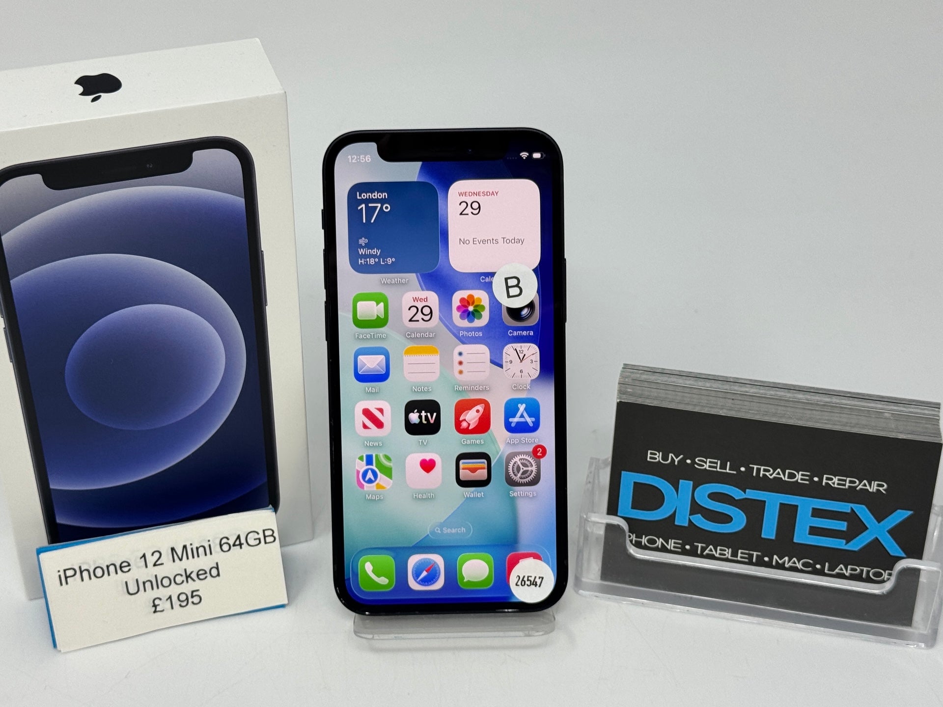 Apple iPhone 12 Mini 64GB Unlocked Black (B) M26547