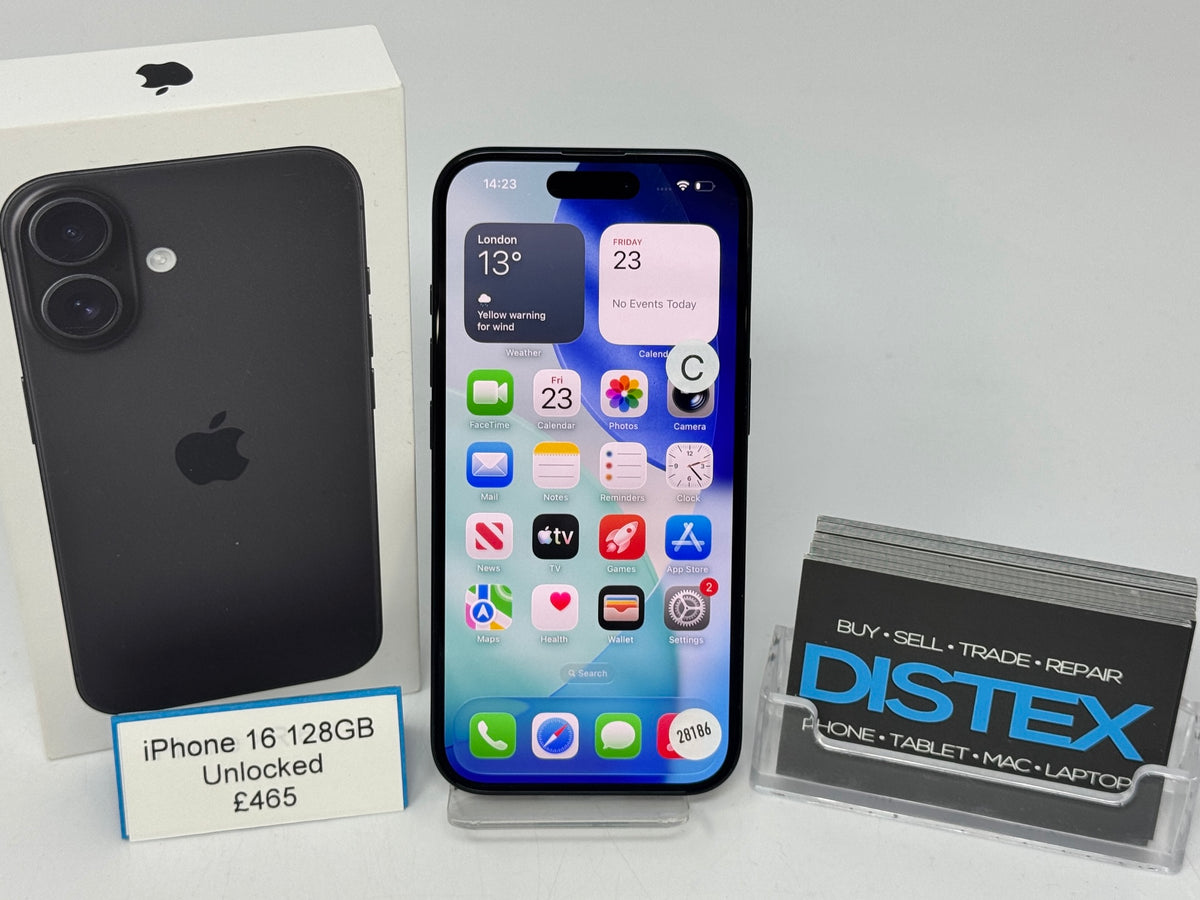 Apple iPhone 16 128GB Unlocked Black (C) M28186