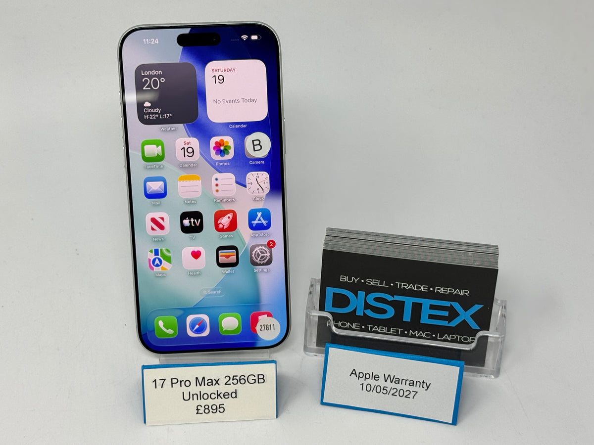 Apple iPhone 17 Pro Max 256GB Unlocked Silver (B) Apple Warranty 10/05/2027 M27811