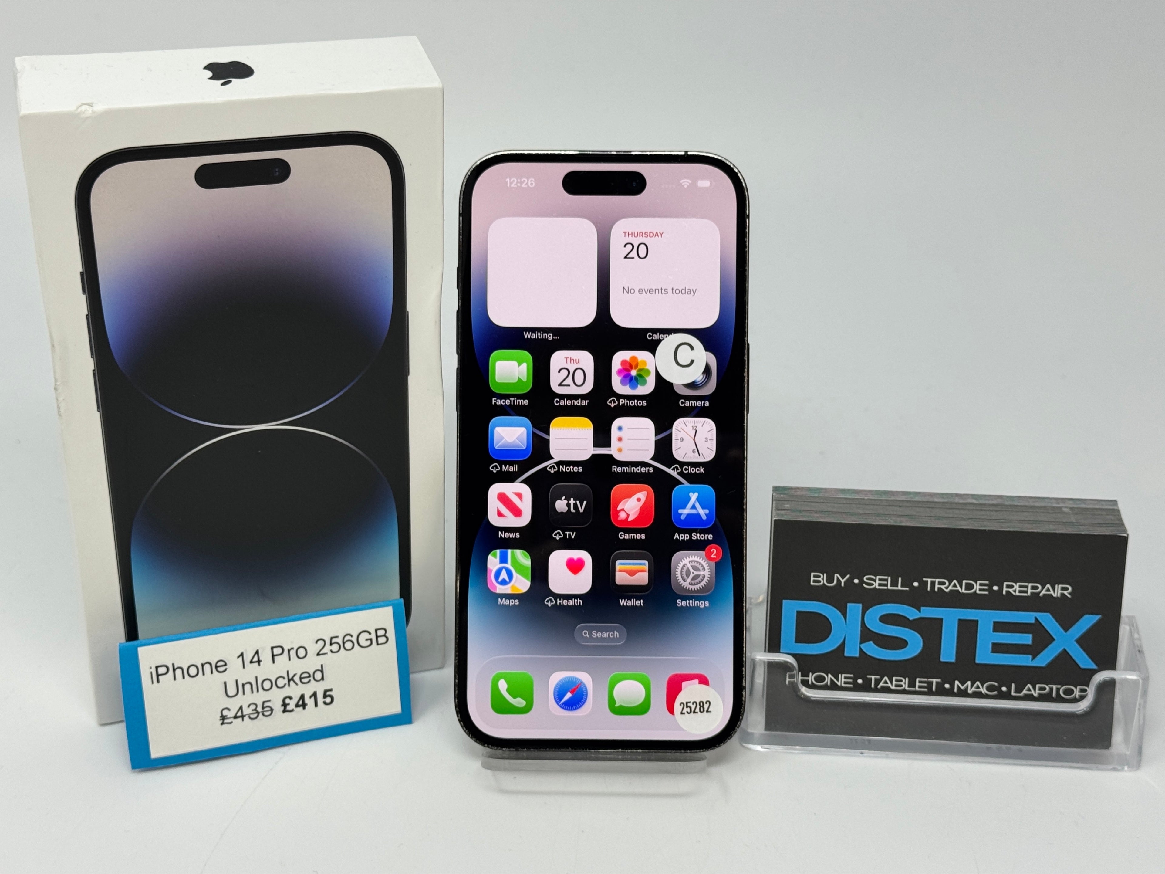 Apple iPhone 14 Pro 256GB Unlocked Space Black (C) M25282