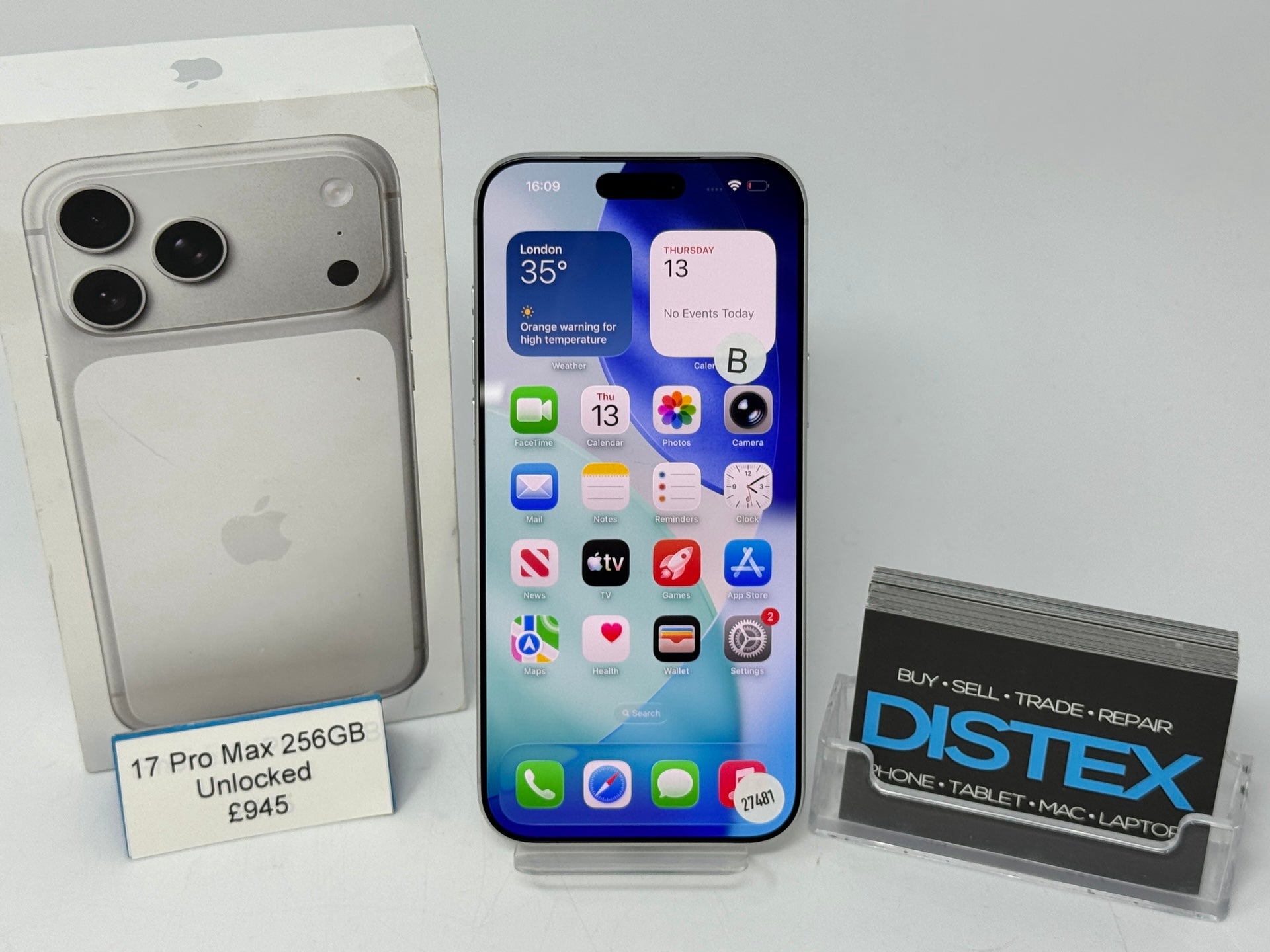 Apple iPhone 17 Pro Max 256GB Unlocked Silver (B) M27481