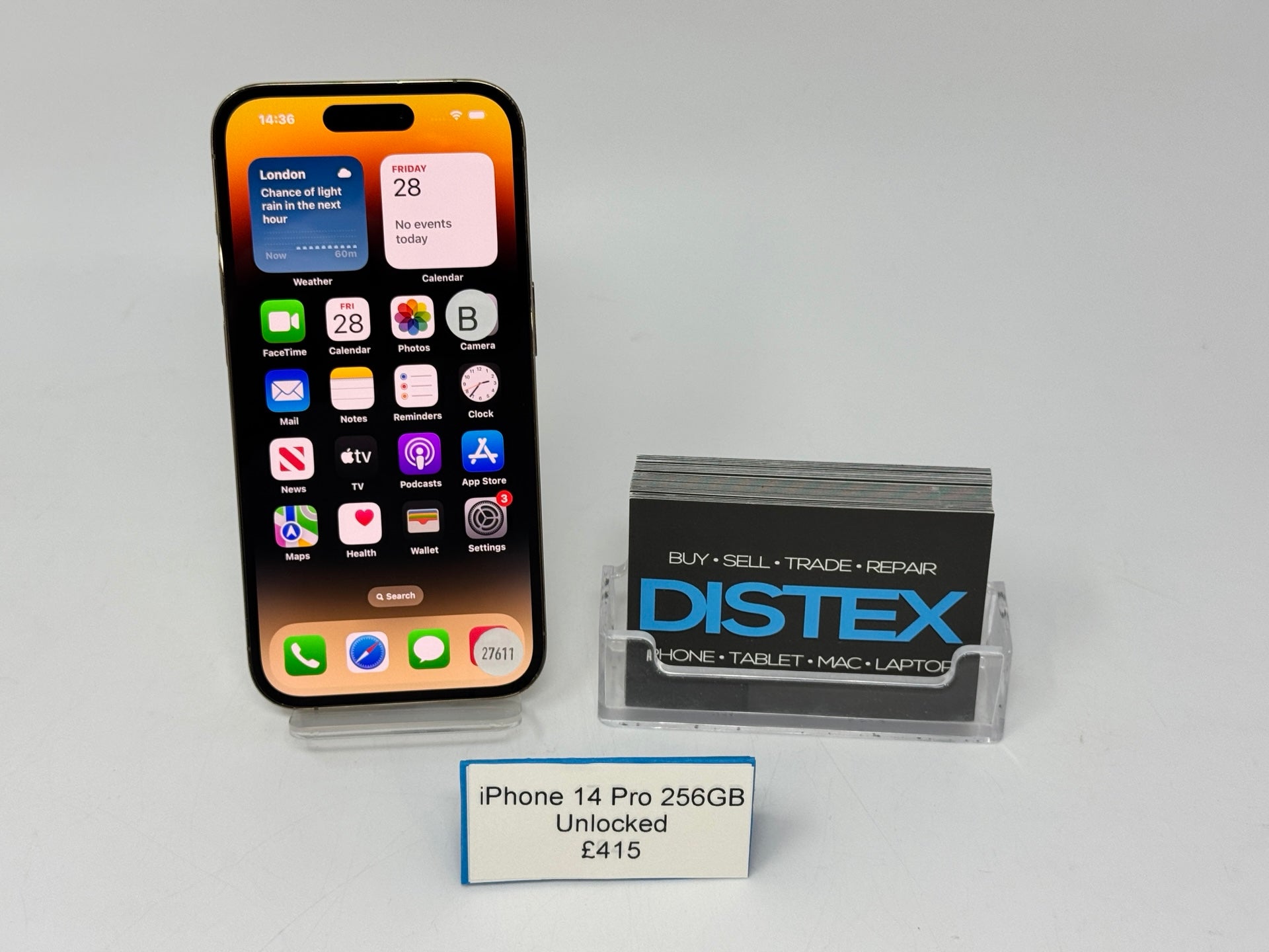 Apple iPhone 14 Pro 256GB Unlocked Gold (B) M27611