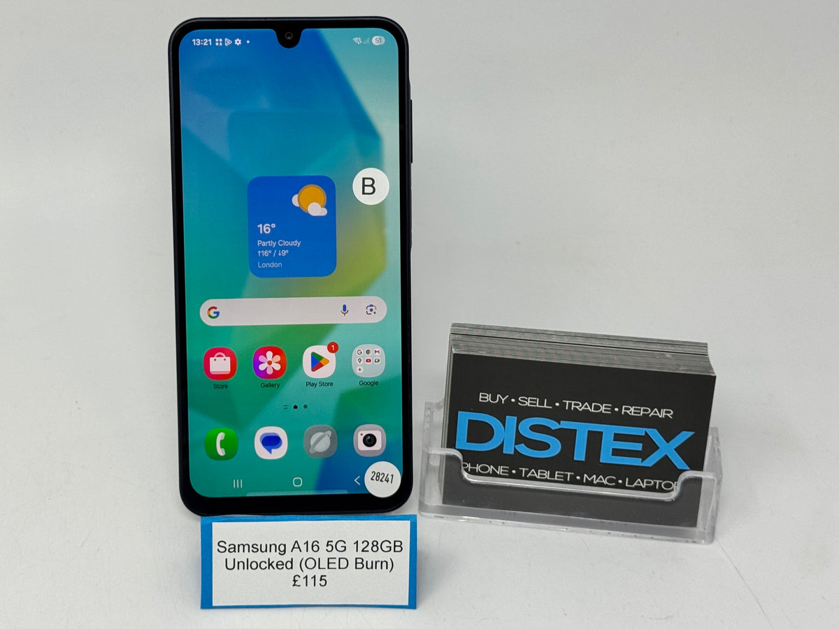 Samsung Galaxy A16 5G 128GB Unlocked Blue Black (B) M28241