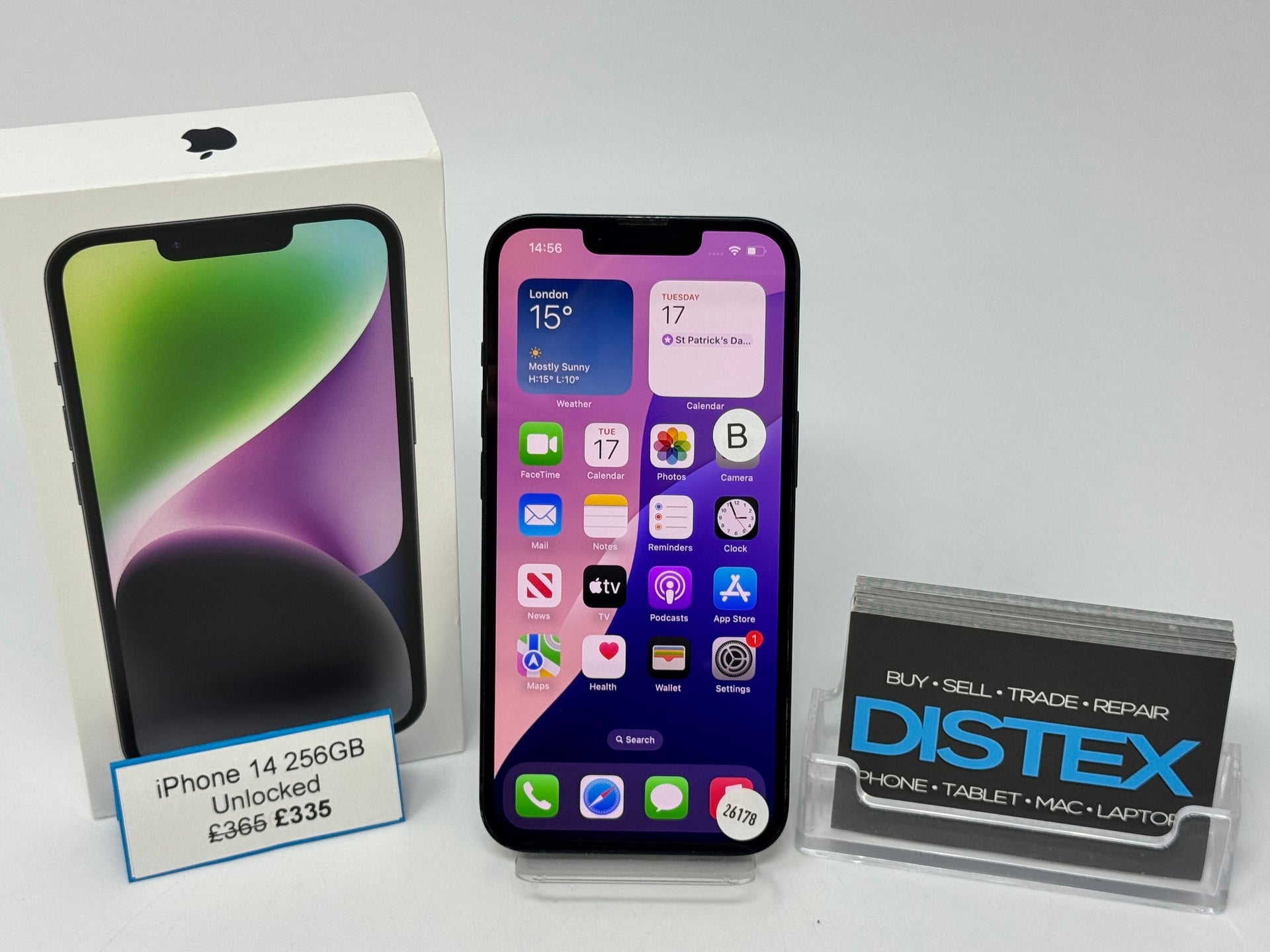 Apple iPhone 14 256GB Unlocked Midnight (B) M26178