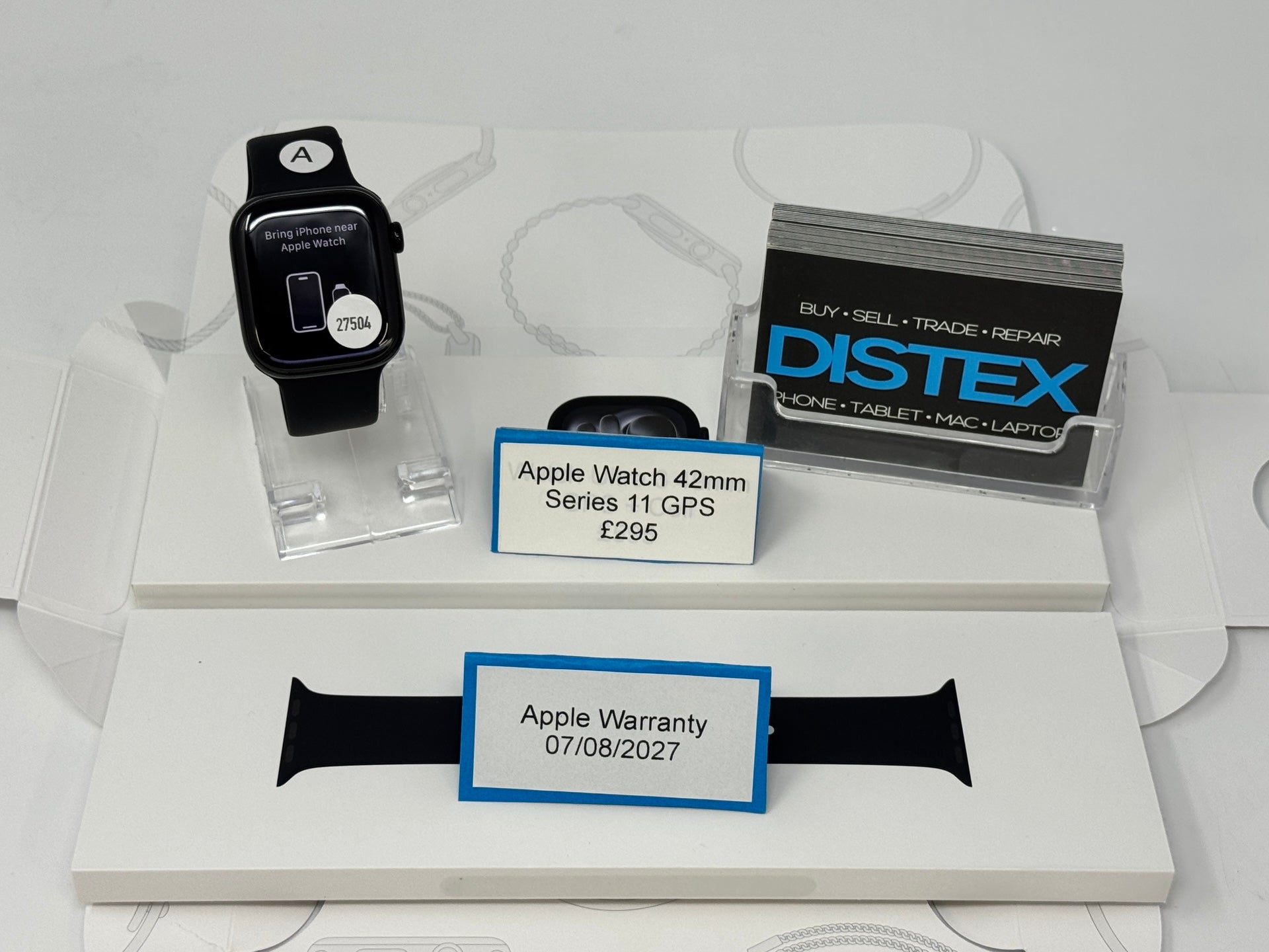 Apple Watch Series 10 42mm GPS Jet Black (A) Apple Warranty 07/08/2027 M27504