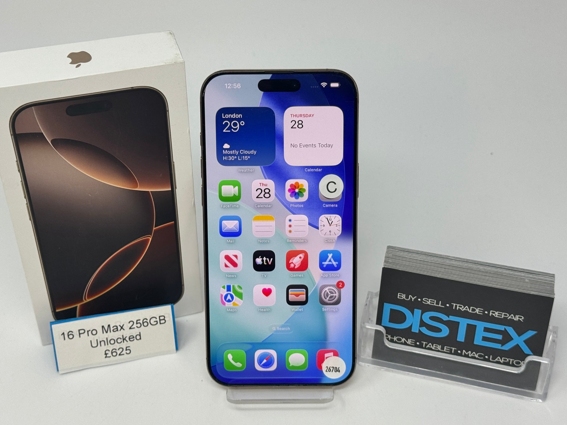 Apple iPhone 16 Pro Max 256GB Unlocked Desert Titanium (C) M26704
