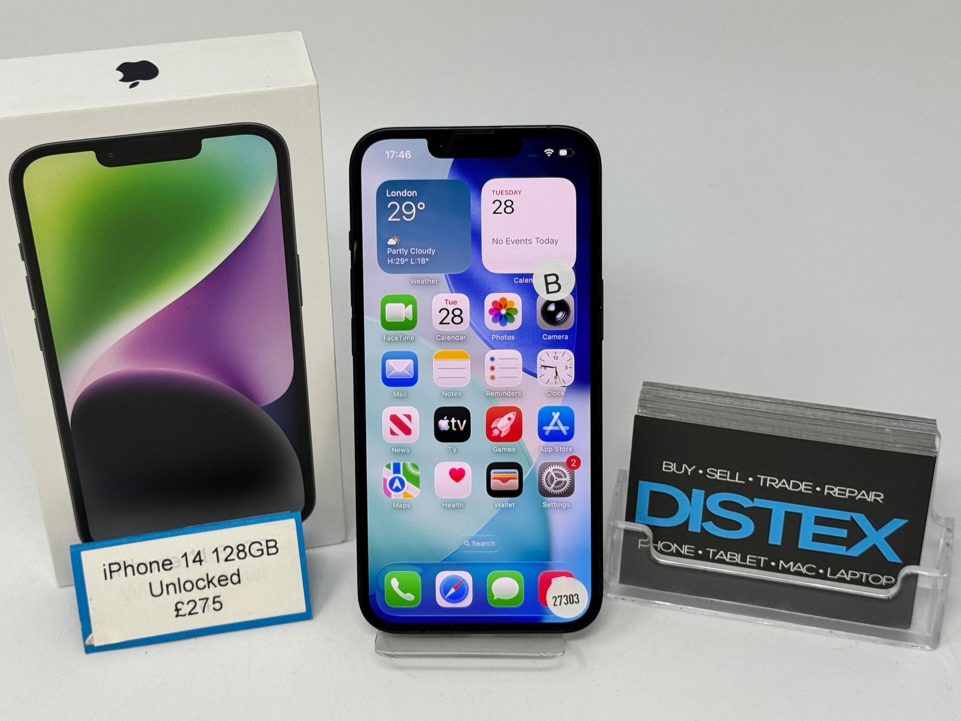 Apple iPhone 14 128GB Unlocked Midnight (B) M27303