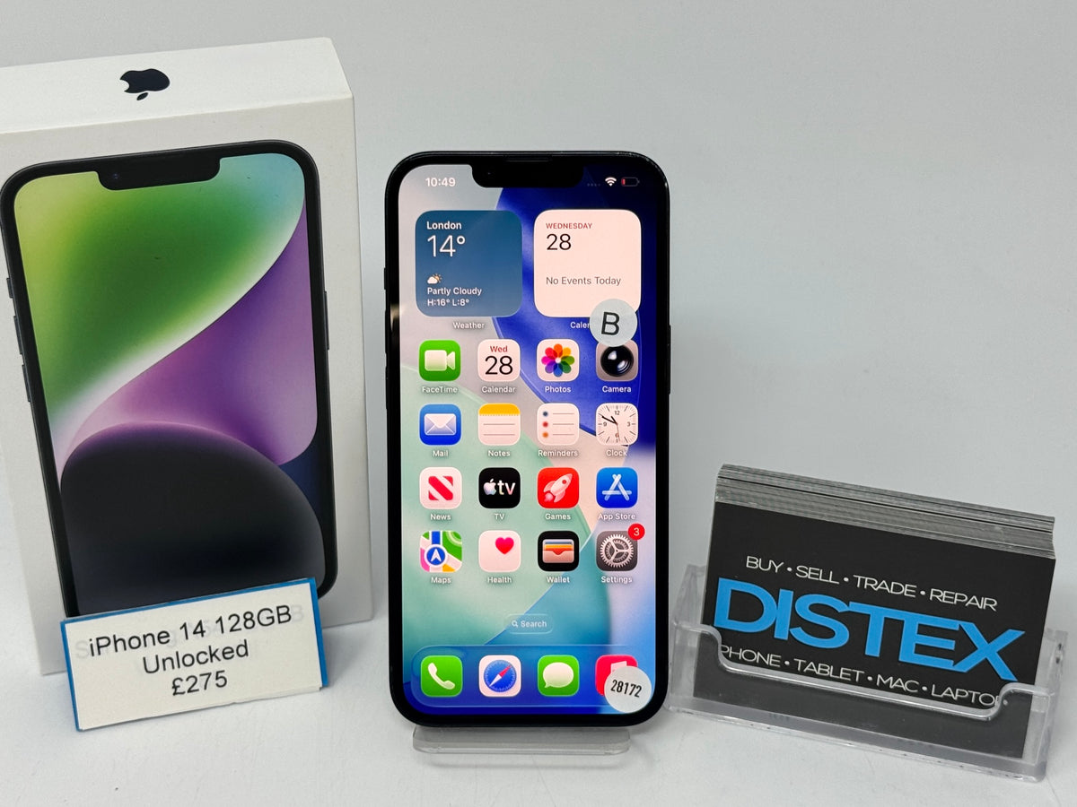 Apple iPhone 14 128GB Unlocked Midnight (B) M28172