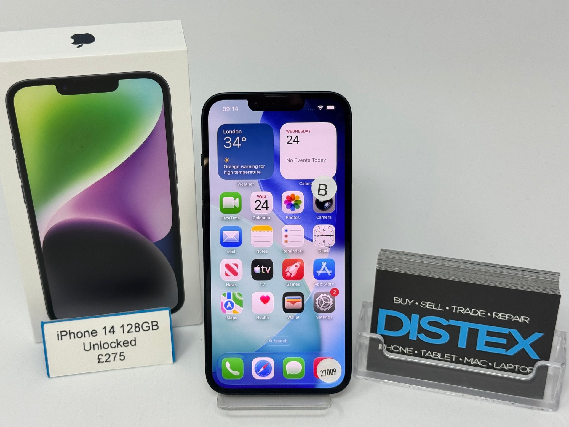Apple iPhone 14 128GB Unlocked Midnight (B) M27009