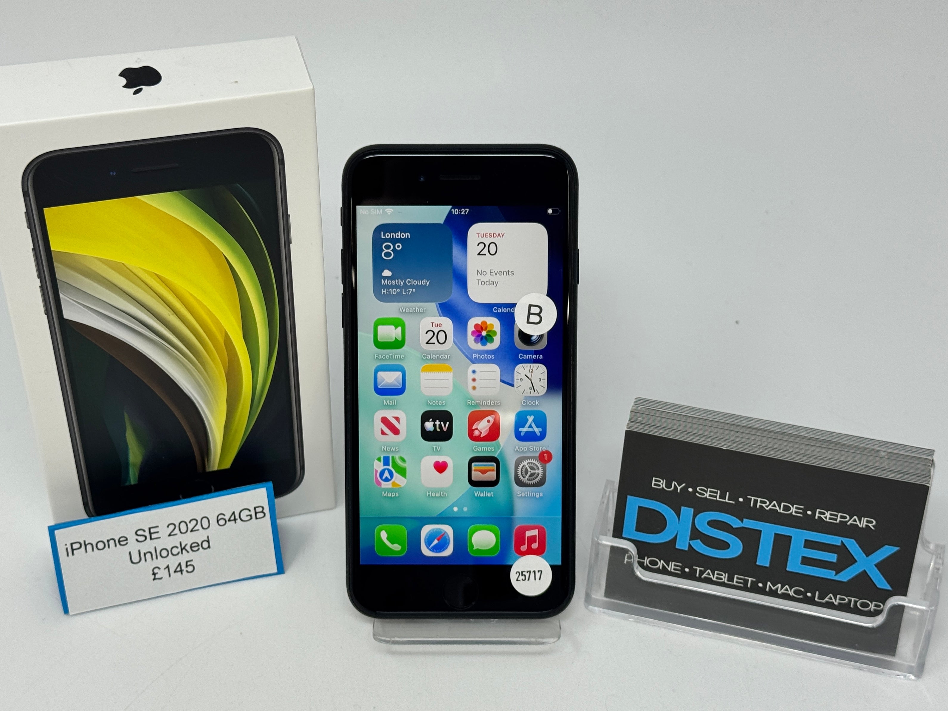 Apple iPhone SE 2020 64GB Unlocked Black (B) M25717