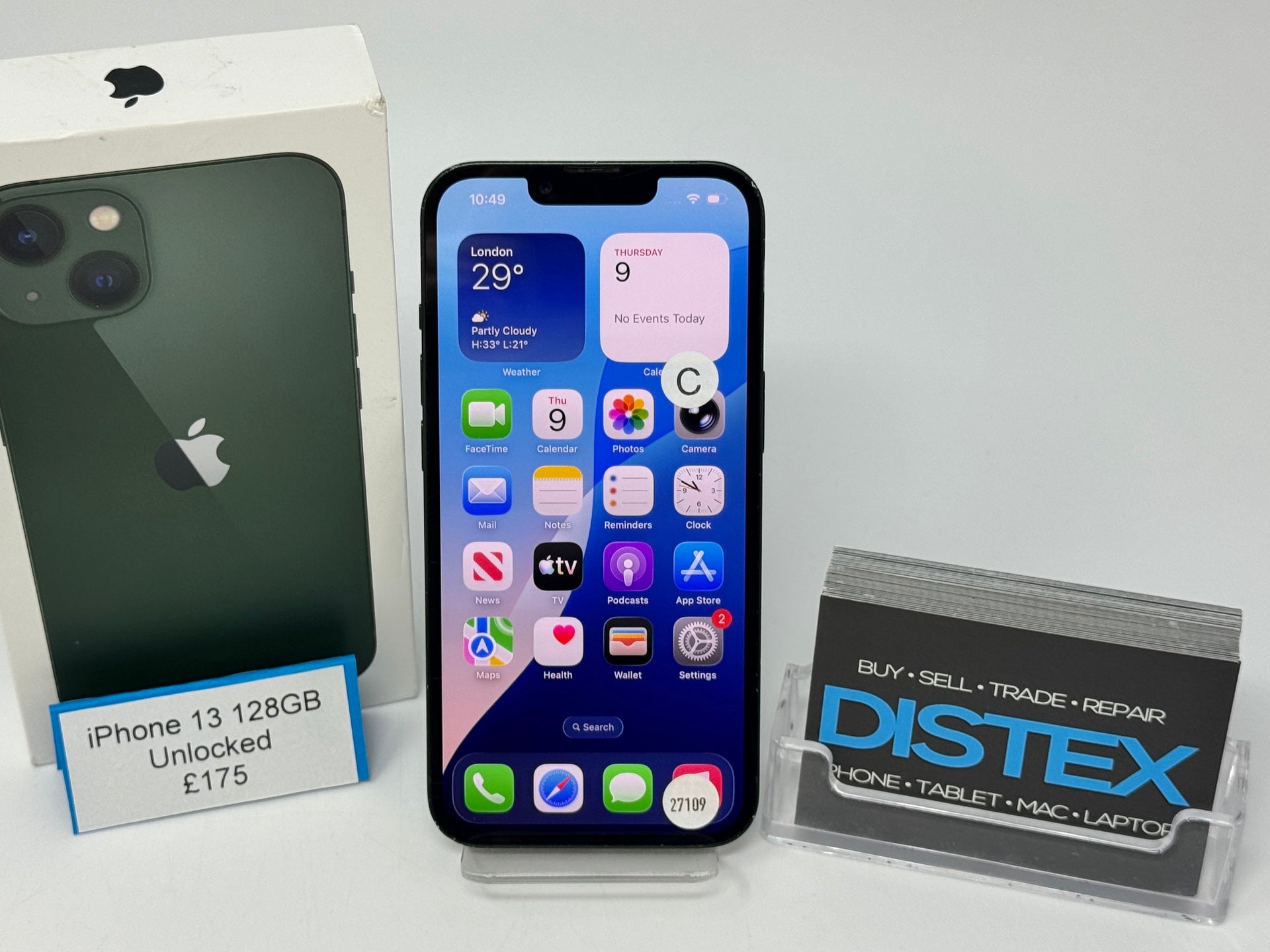 Apple iPhone 13 128GB Unlocked Green (C) M27109