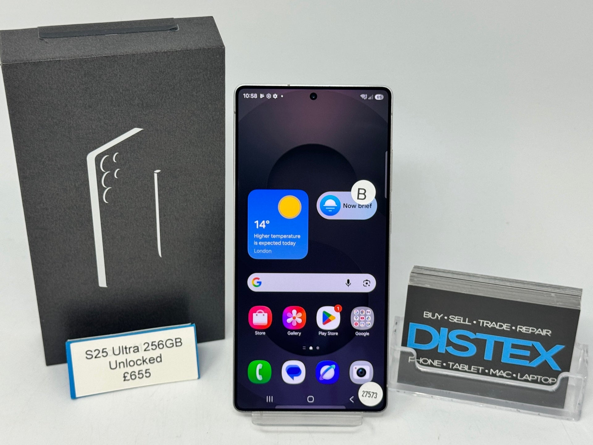 Samsung Galaxy S25 Ultra 256GB Unlocked Titanium Silver (B) M27573