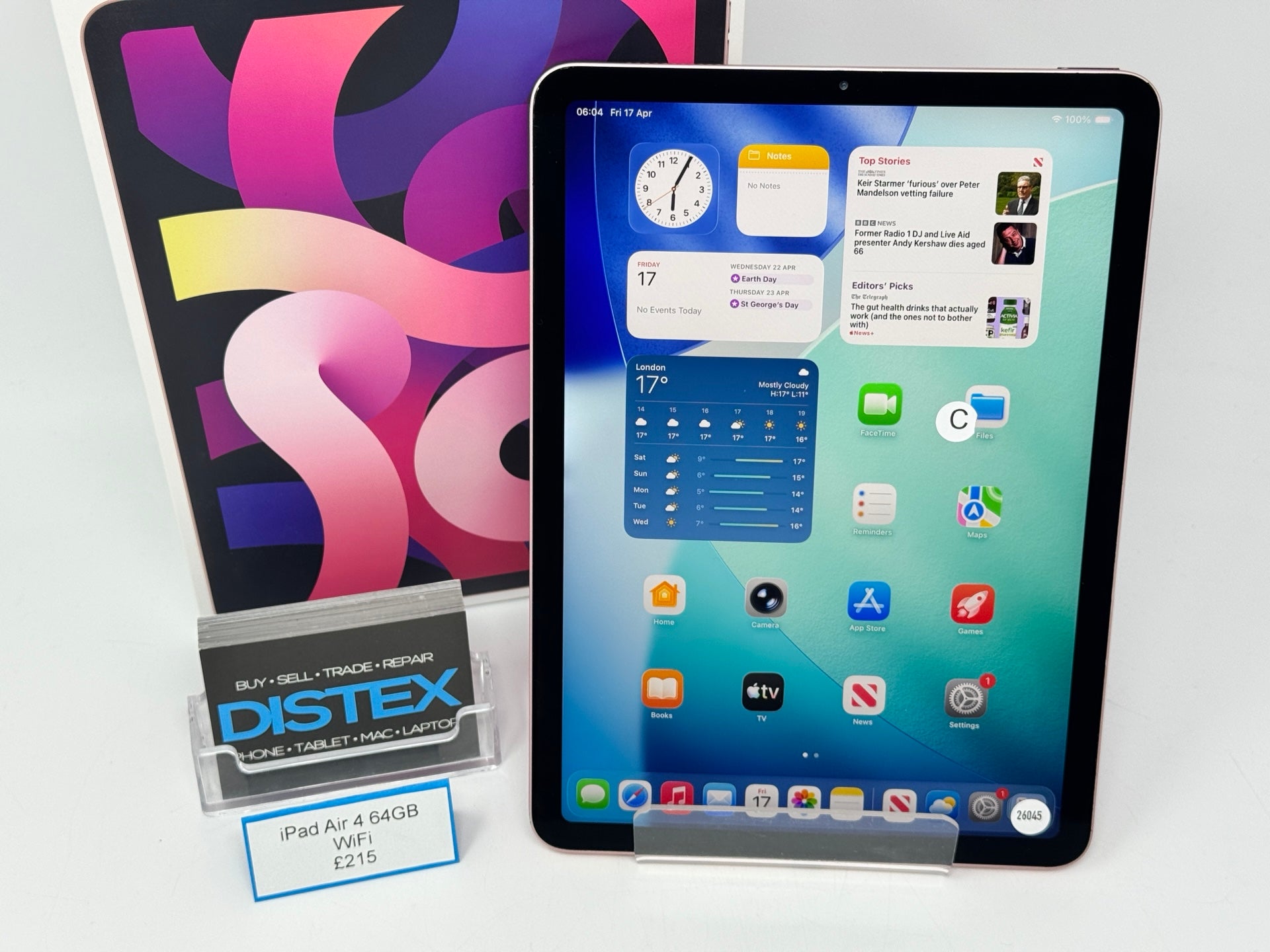 Apple iPad Air 4 10.9" 64GB WiFi Rose Gold (C) M26045