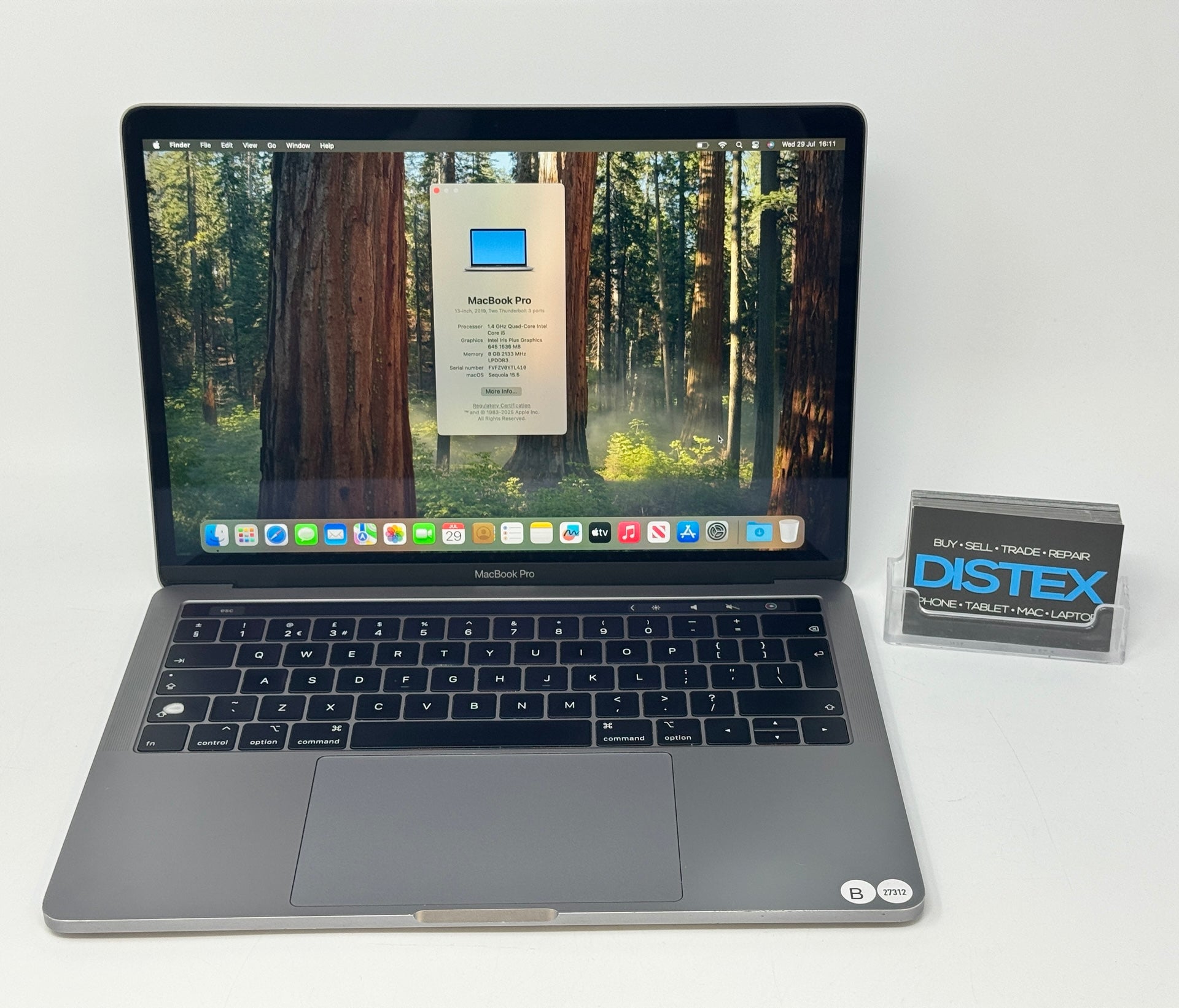 Apple MacBook Pro 2019 13" 8GB RAM 256GB SSD Intel Core i5 (B) M27312