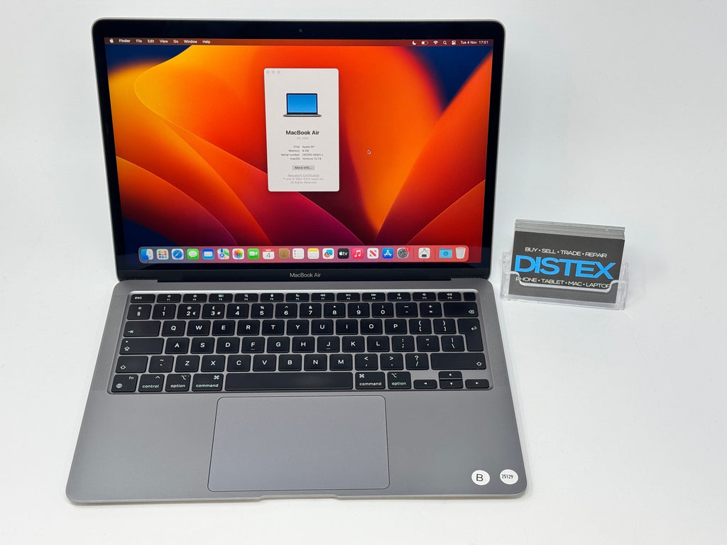 Apple MacBook Air M1 2020 13" 8GB RAM 256GB SSD Space Grey (B) M25129