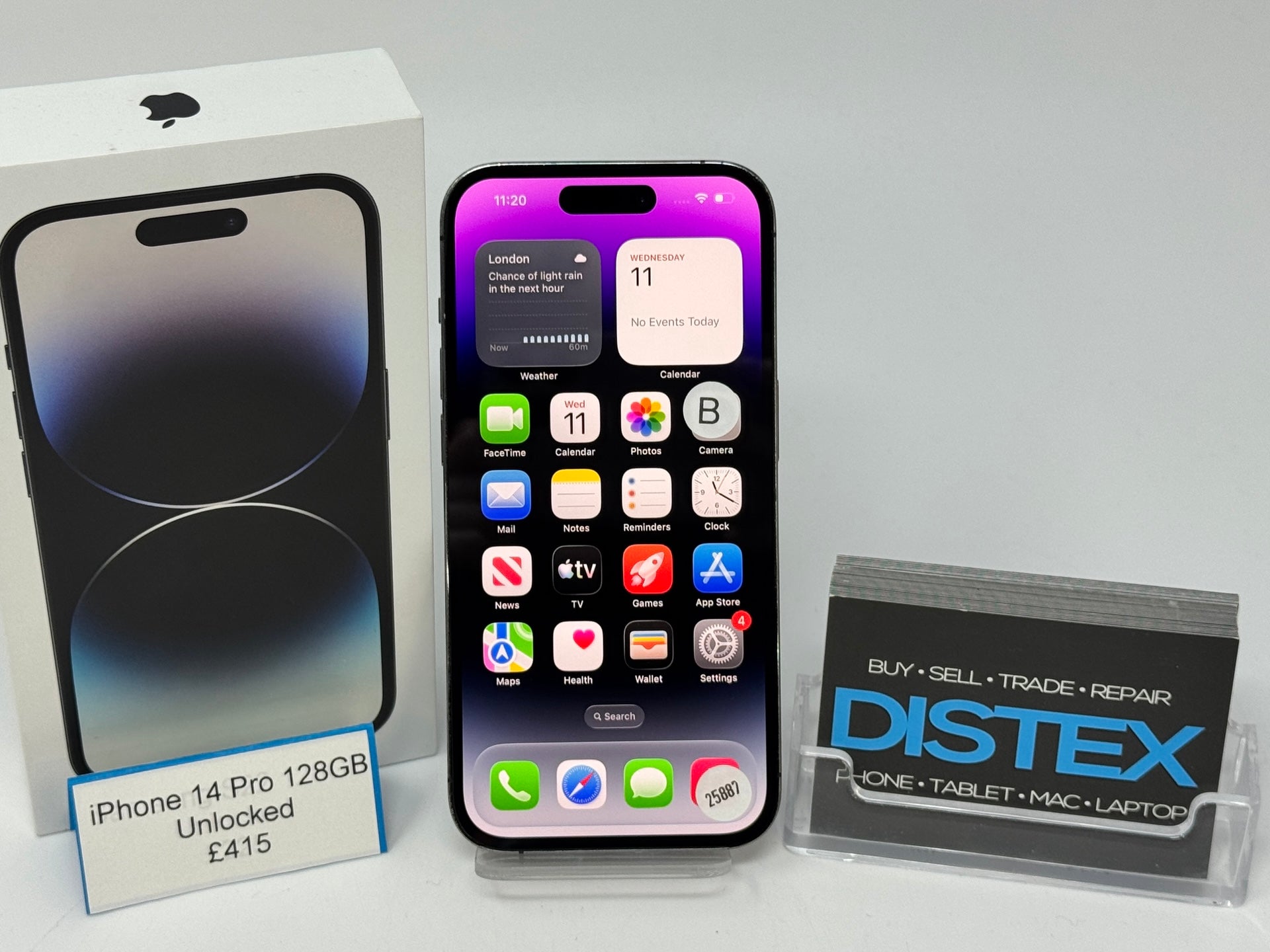 Apple iPhone 14 Pro 128GB Unlocked Deep Purple (B) M25887