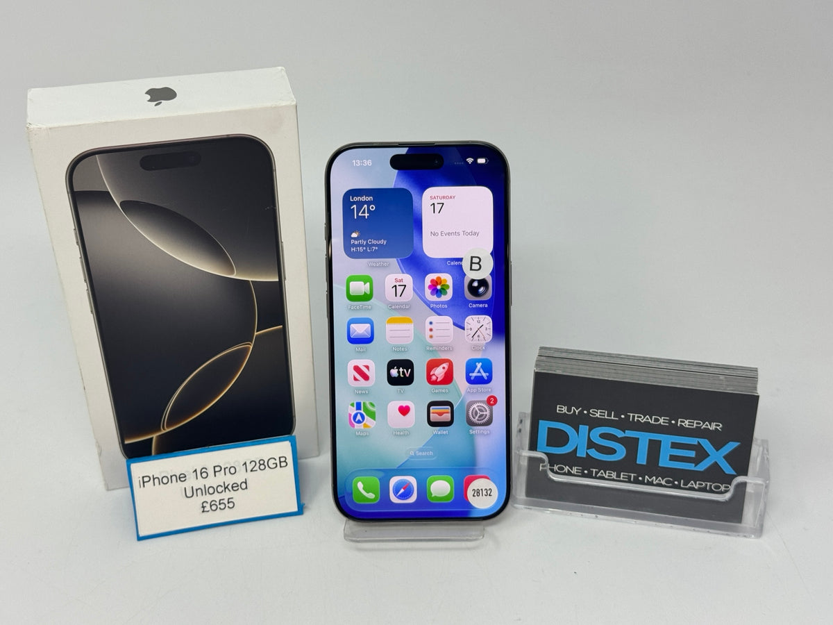 Apple iPhone 16 Pro 128GB Unlocked Natural Titanium (B) M28132