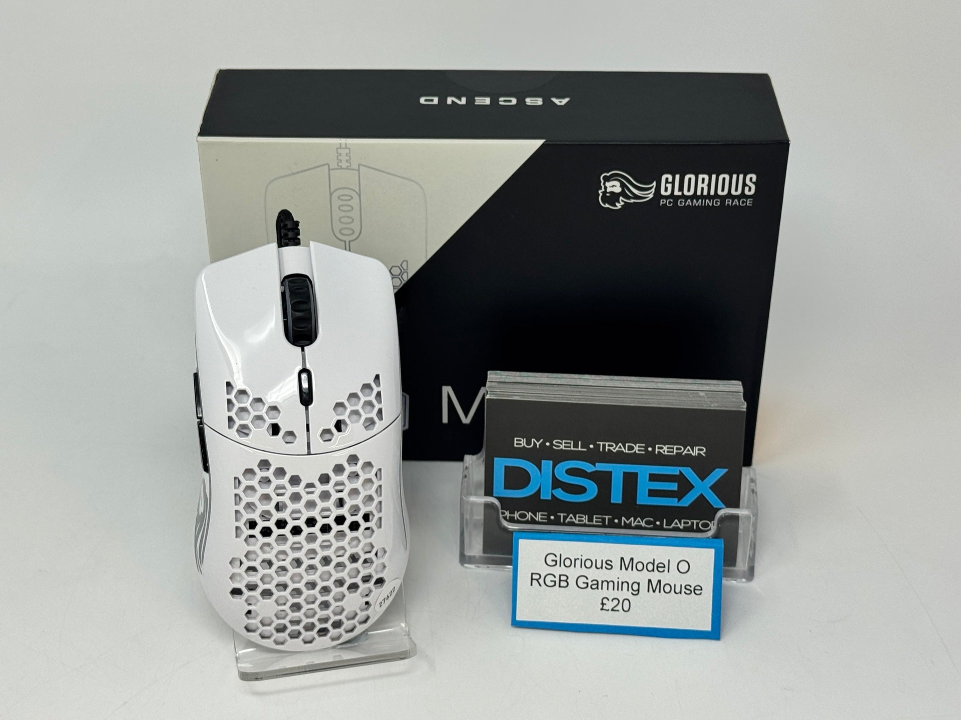 Glorious Model O RGB Gaming Mouse Wired White (B) M27622