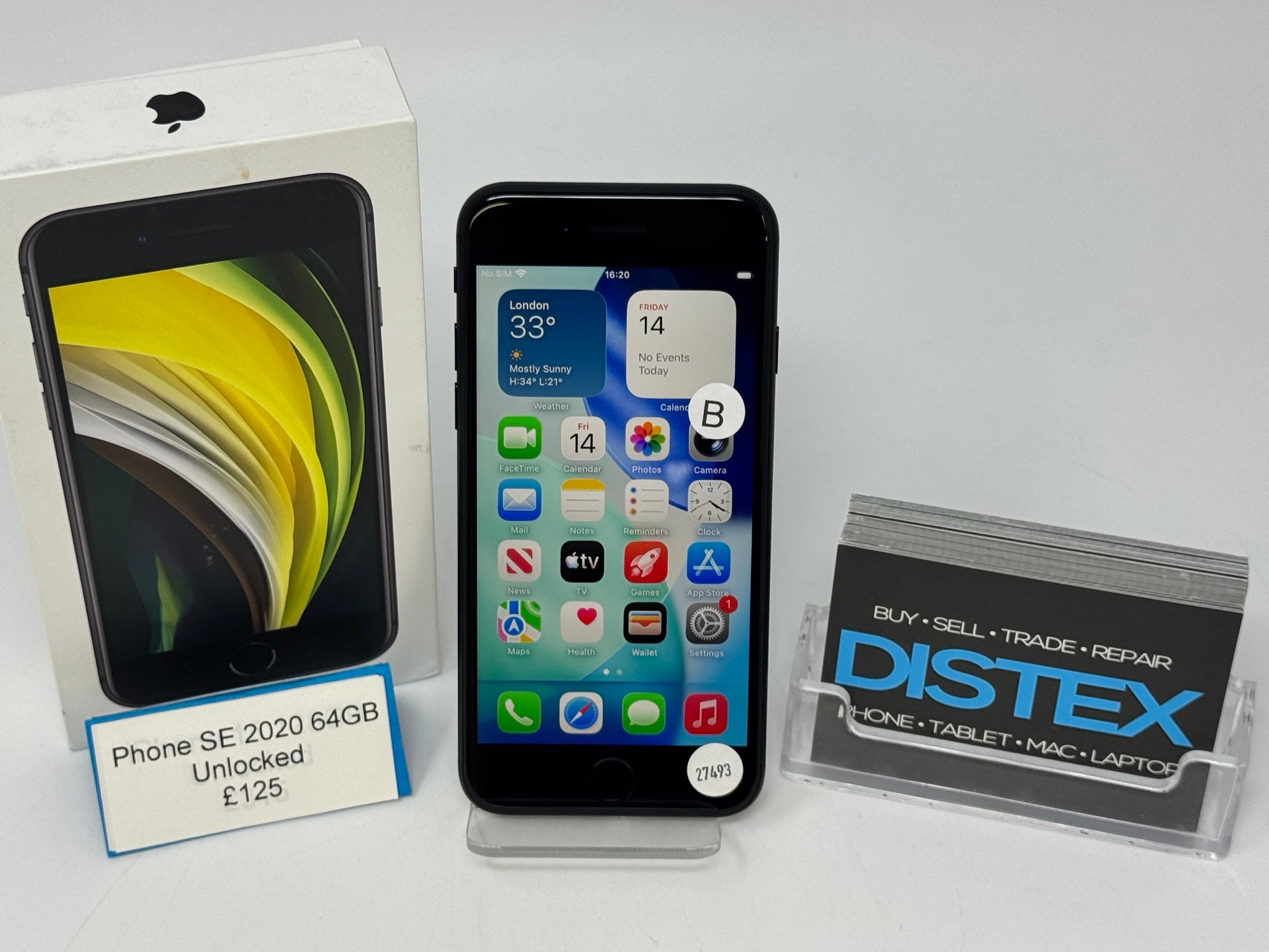 Apple iPhone SE 2020 64GB Unlocked Black (B) M27493