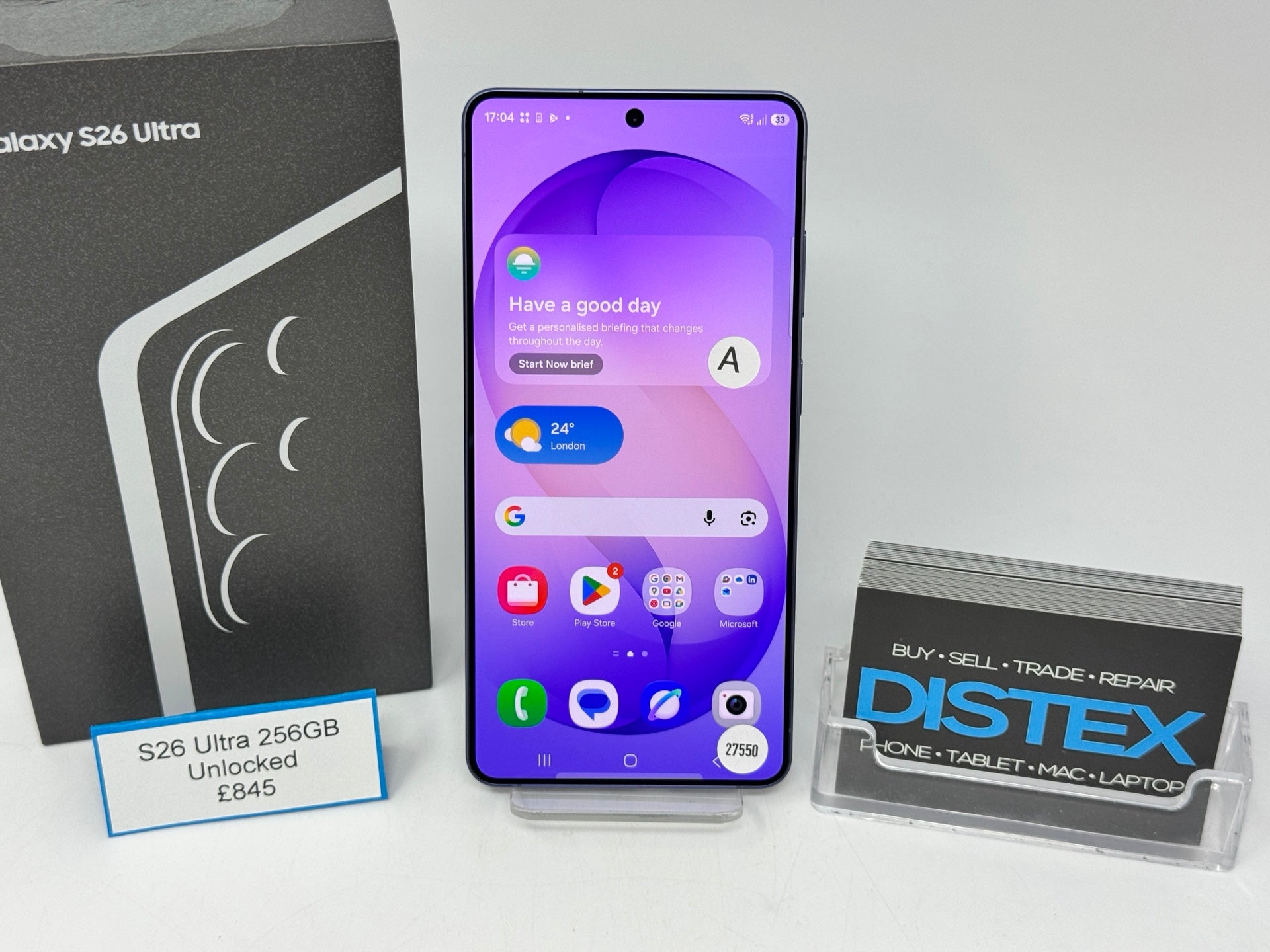 Samsung Galaxy S26 Ultra 256GB Unlocked Titanium Violet (A) M27550
