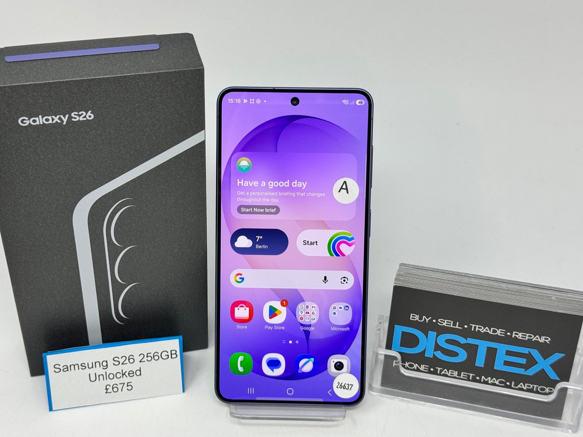 Samsung Galaxy S26 256GB Unlocked Cobalt Violet (A) M26637