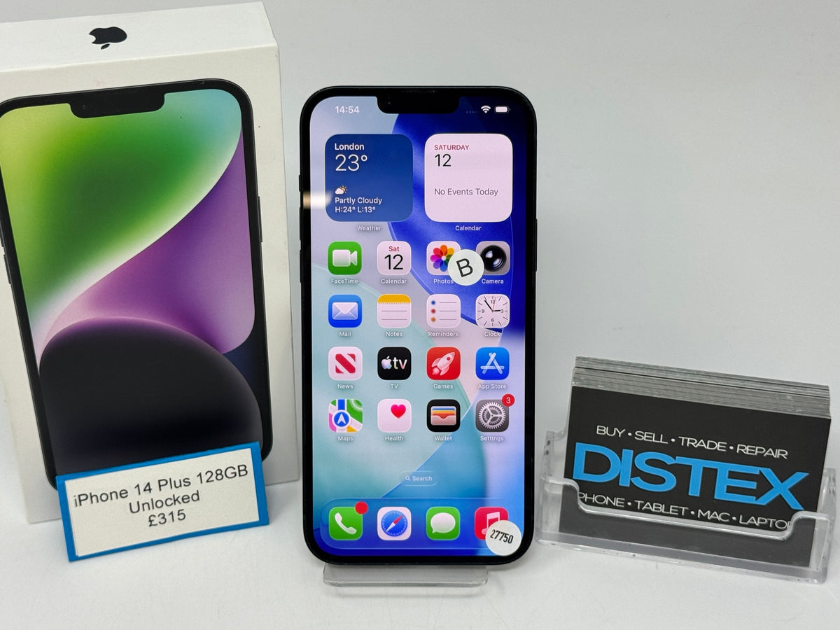Apple iPhone 14 Plus 128GB Unlocked Midnight (B) M27750