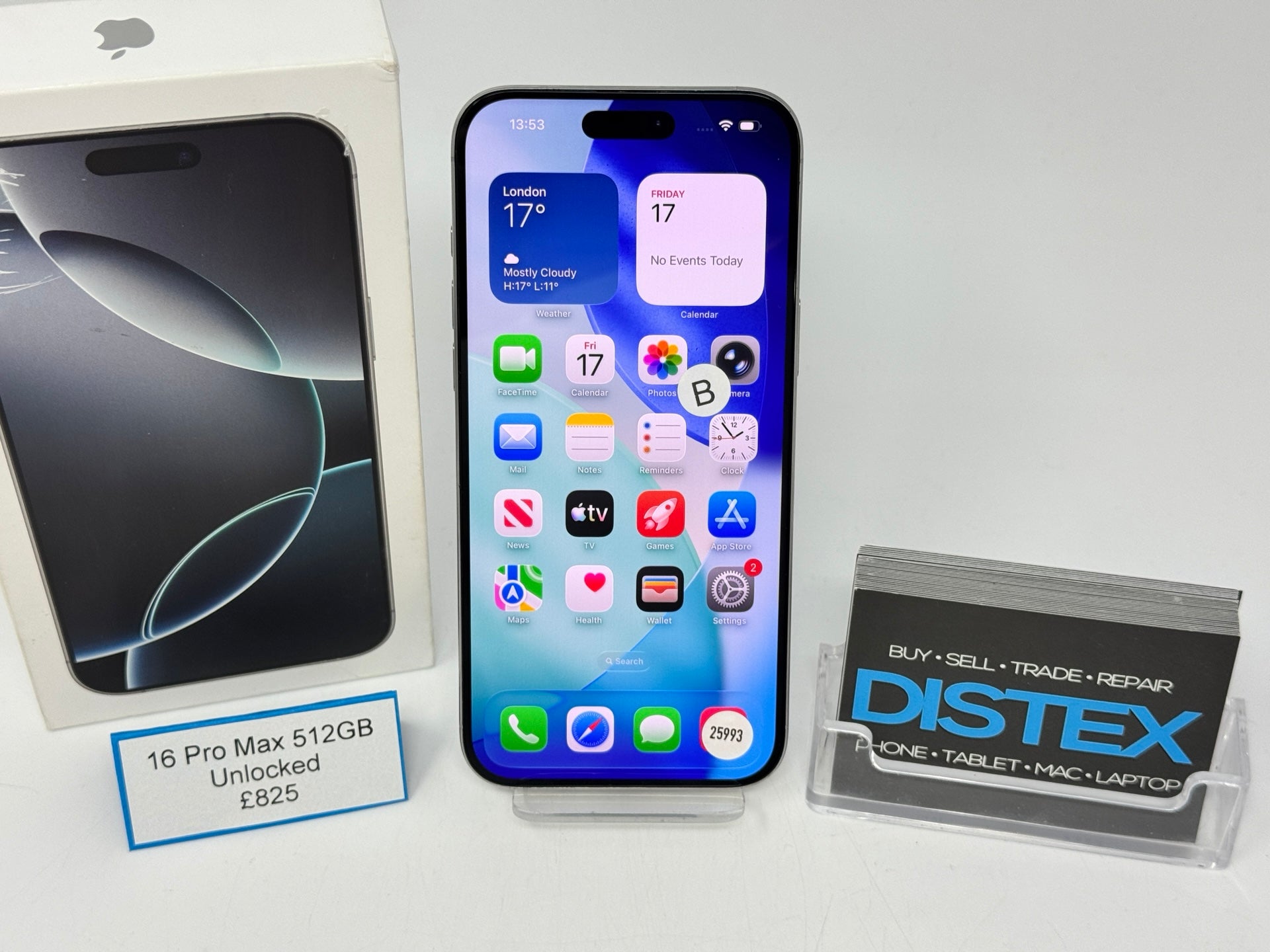 Apple iPhone 16 Pro Max 512GB Unlocked White Titanium (B) M25993