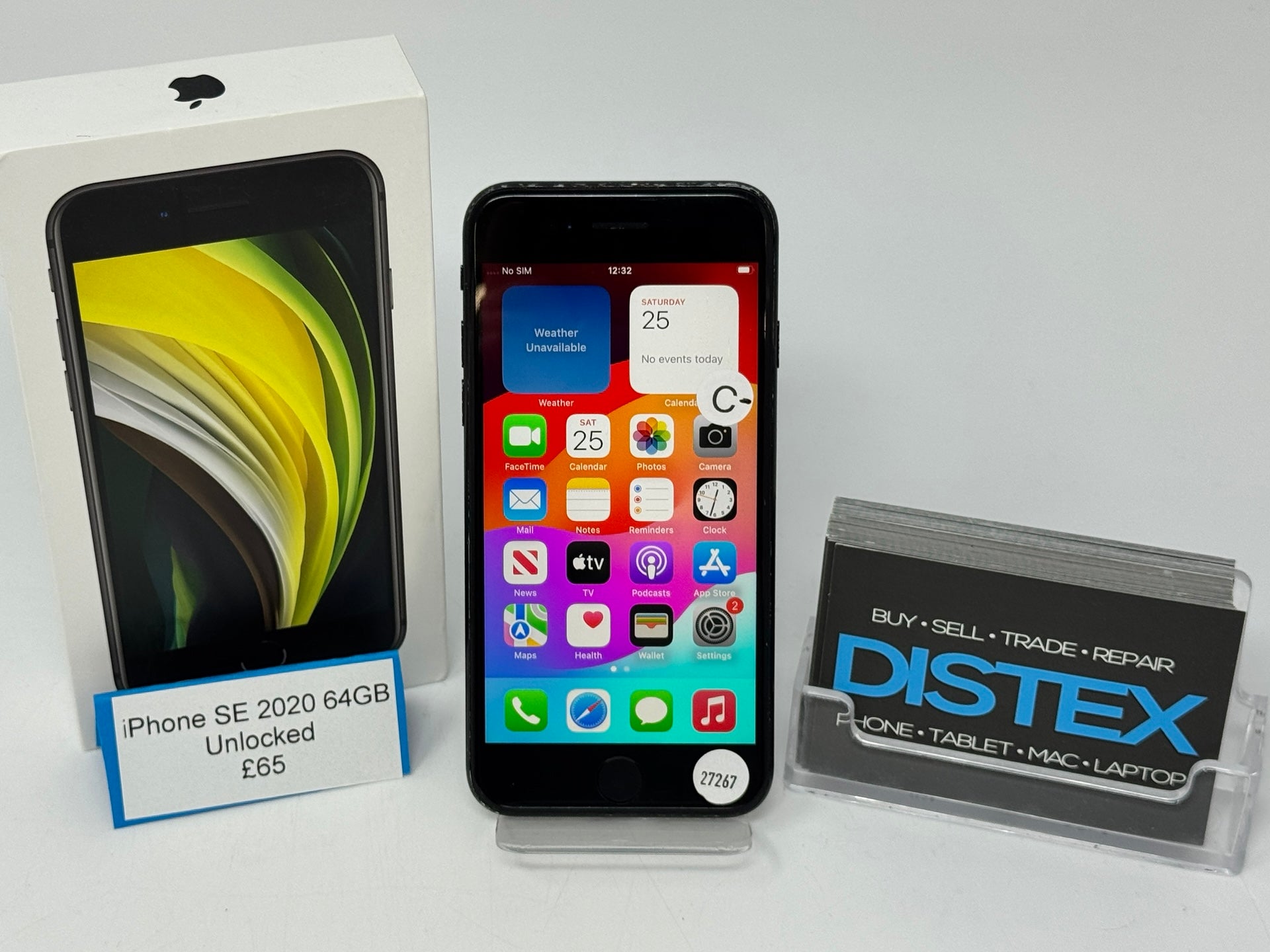 Apple iPhone SE 2020 64GB Unlocked Black (C) M27267