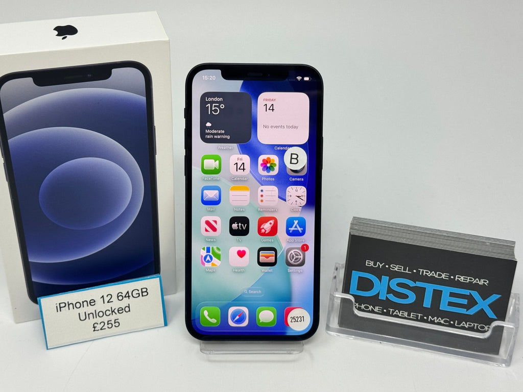 Apple iPhone 12 64GB Unlocked Black (B) M25231