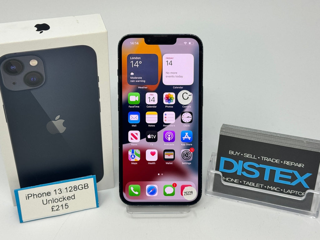 Apple iPhone 13 128GB Unlocked Midnight (C-) M25229