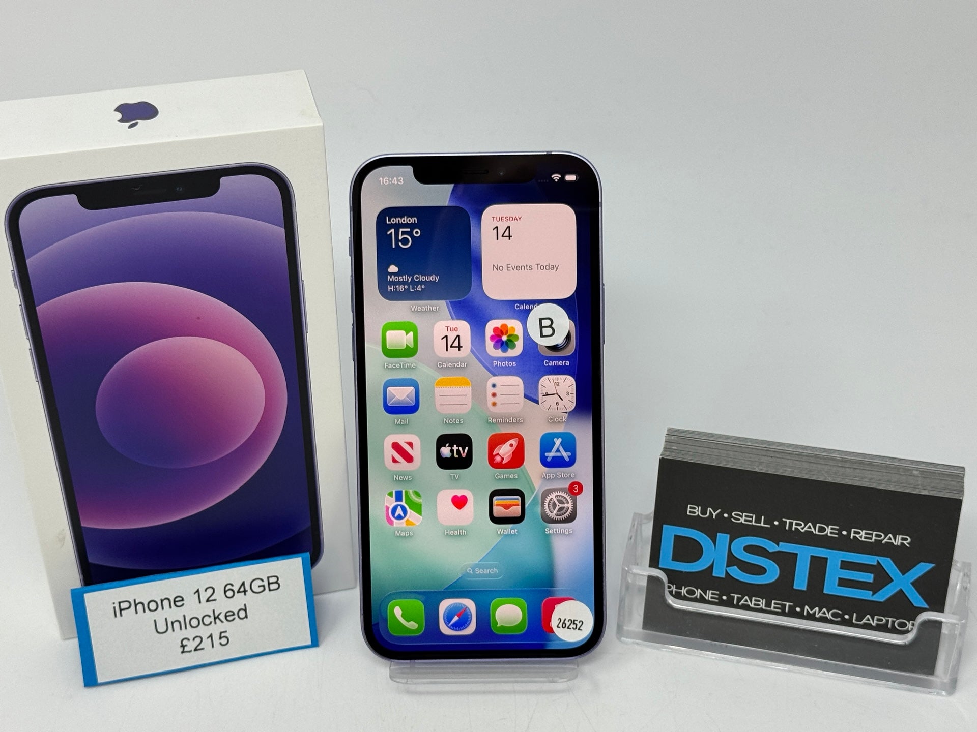 Apple iPhone 12 64GB Unlocked Purple (B) M26434