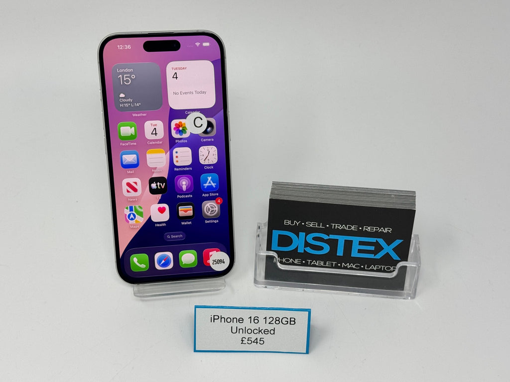 Apple iPhone 16 128GB Unlocked White (C) M25094