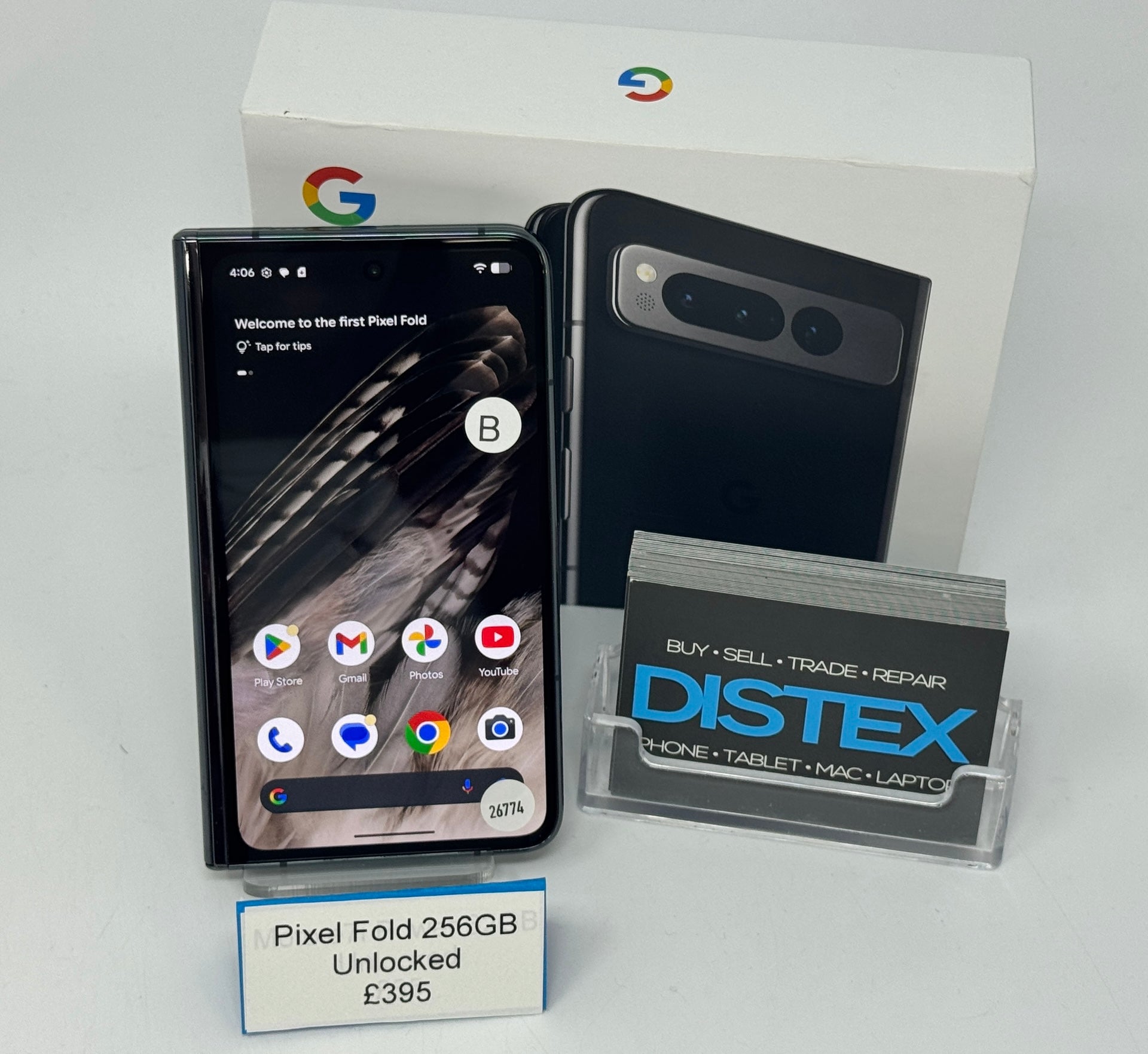 Google Pixel Fold 256GB Unlocked Obsidian (B) M26774