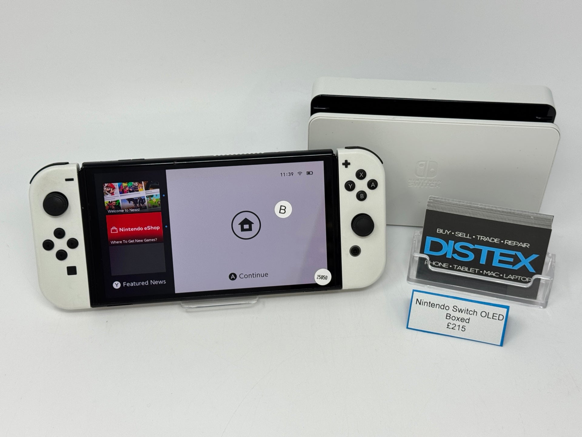 Nintendo Switch OLED Console Boxed with Accessories (B) M25850 – Distex Ltd