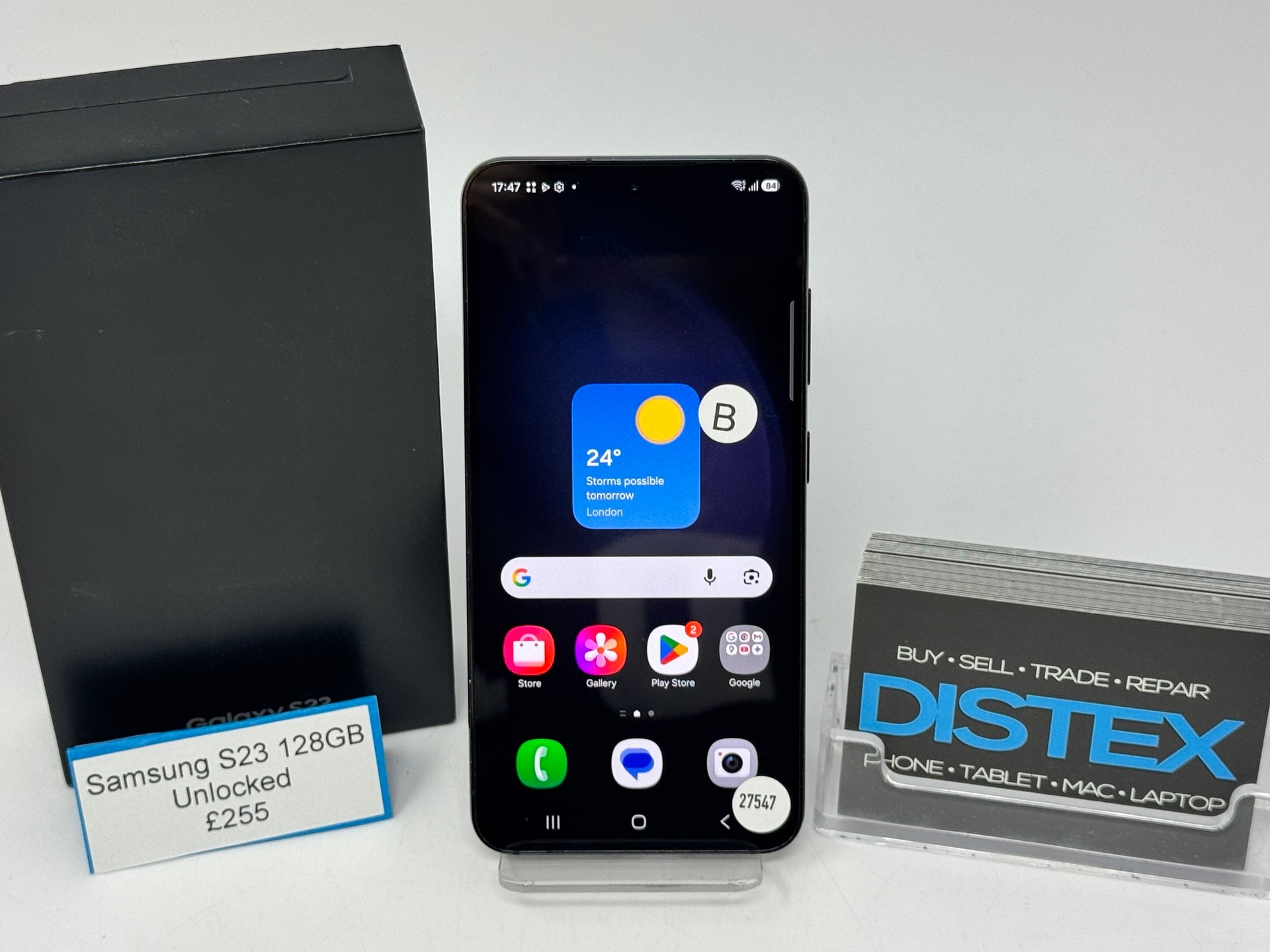 Samsung Galaxy S23 128GB Unlocked Phantom Black (B) M27547