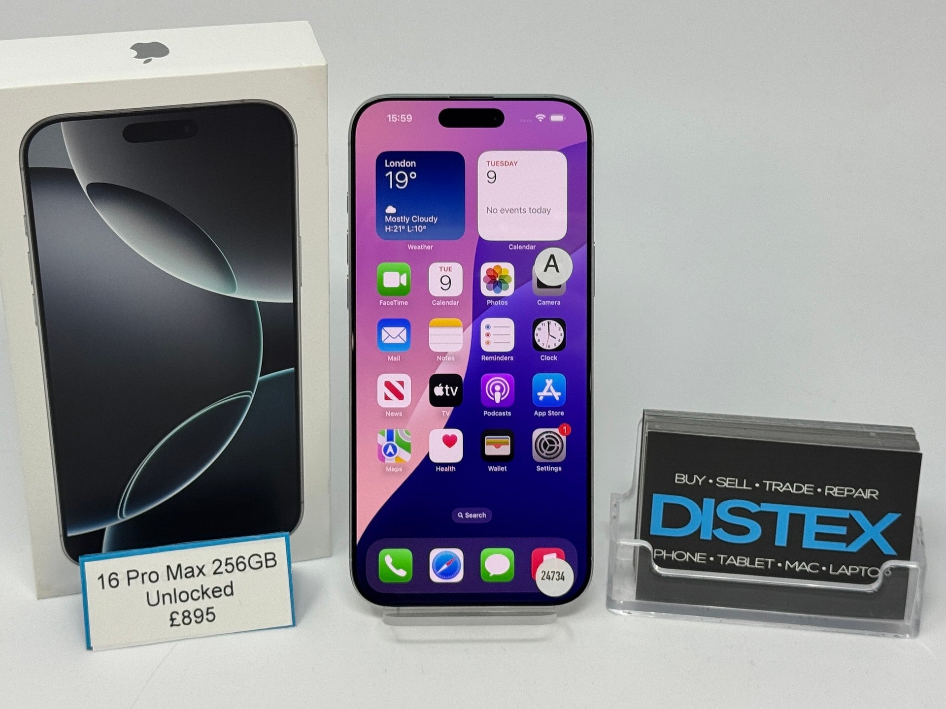 Apple iPhone 16 Pro Max 256GB Unlocked Natural Titanium (A