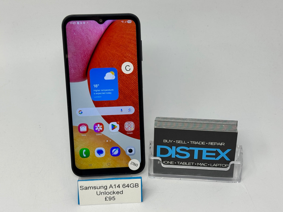 Samsung Galaxy A14 64GB Unlocked Black (C) M27865