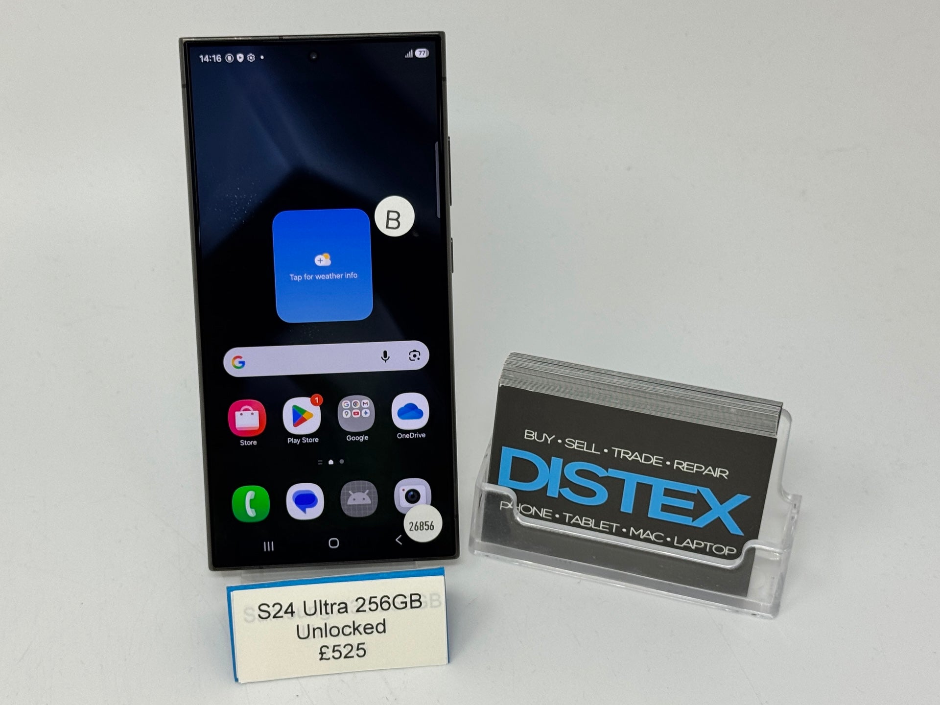 Samsung Galaxy S24 Ultra 256GB Unlocked Titanium Black (B) M26856