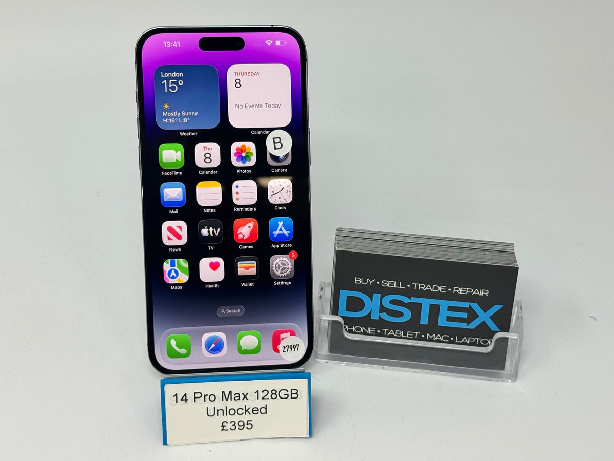 Apple iPhone 14 Pro Max 128GB Unlocked Silver (B) M27997