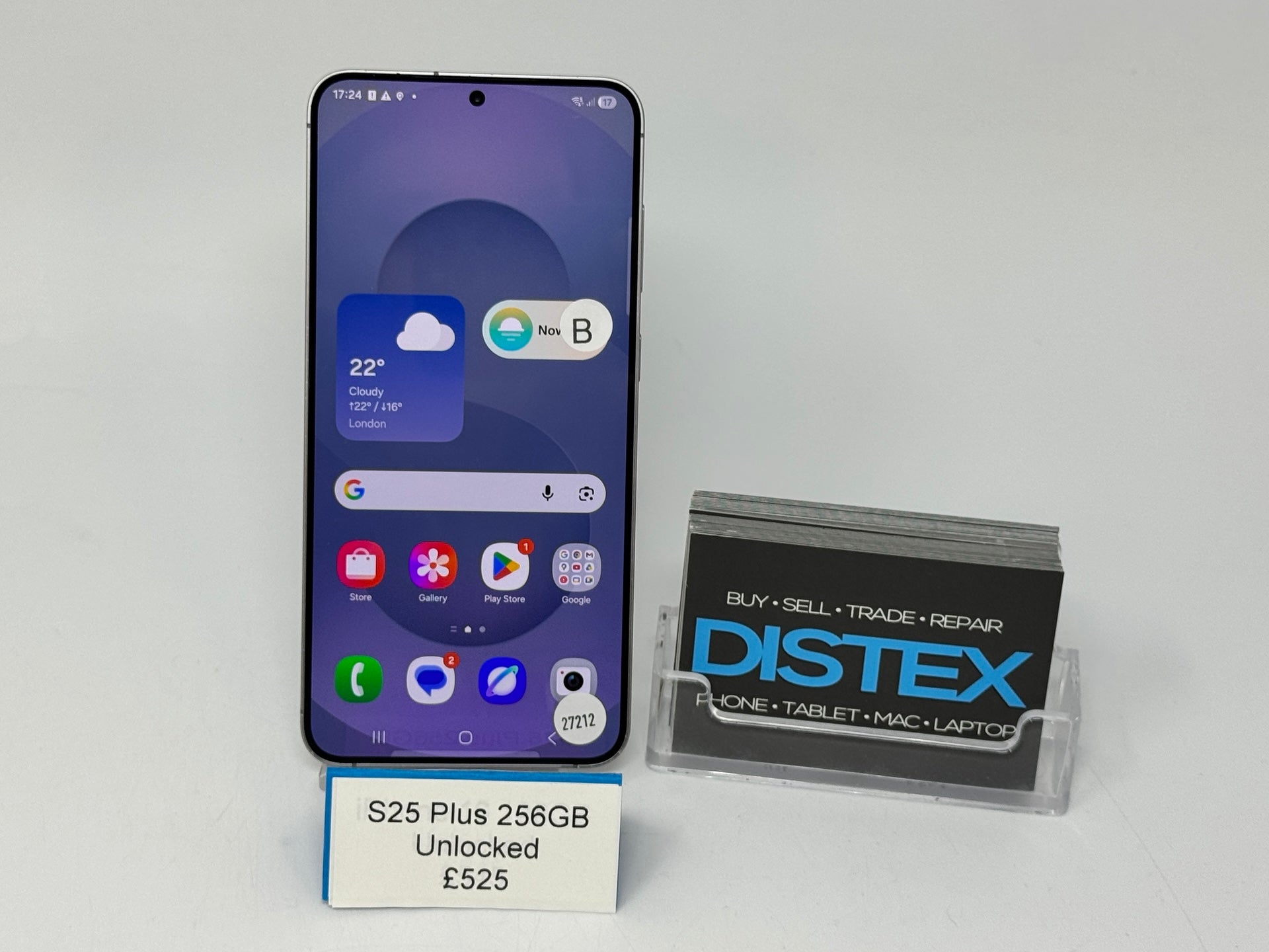 Samsung Galaxy S25 Plus 256GB Unlocked Marble Grey (B) M27212
