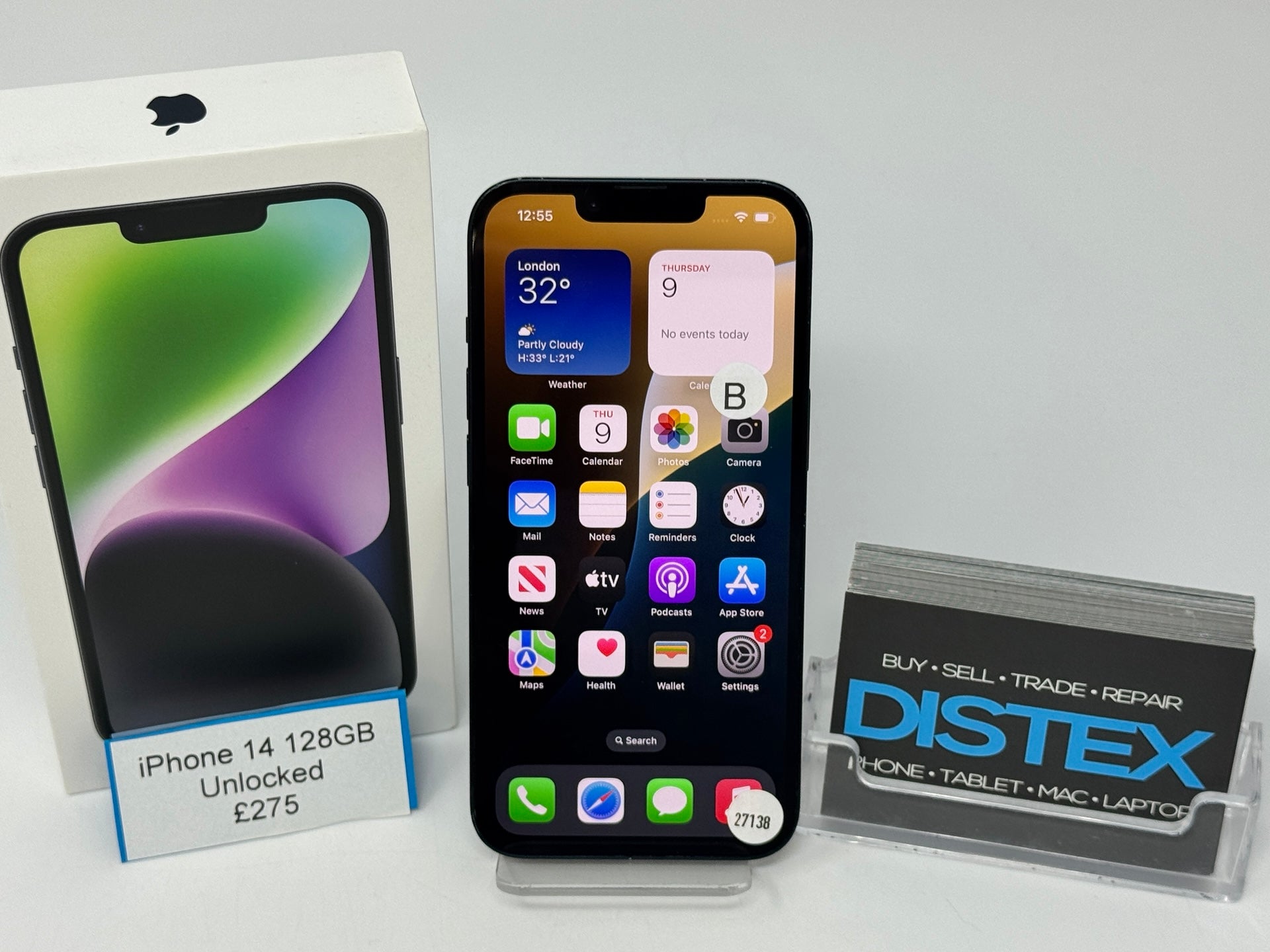 Apple iPhone 14 128GB Unlocked Midnight (B) M27138