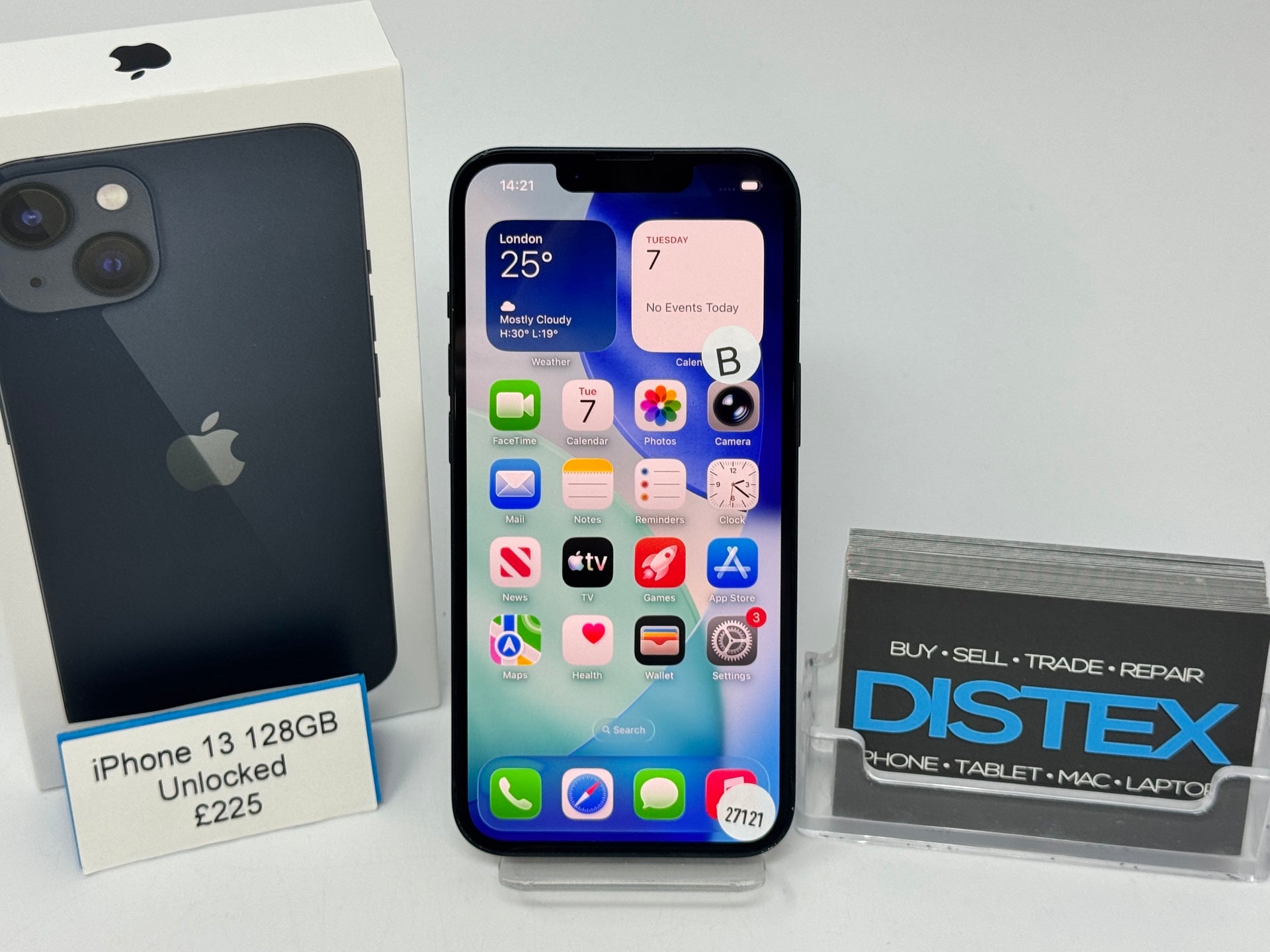Apple iPhone 13 128GB Unlocked Midnight (B) M27121
