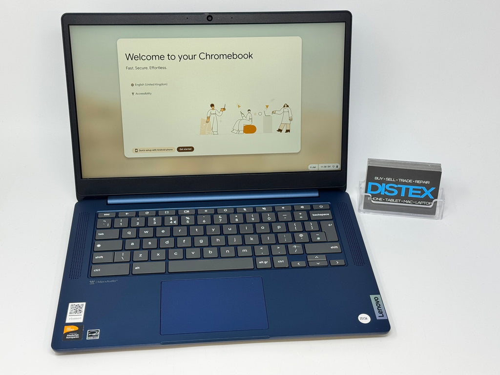 Lenovo Slim 3 Chromebook 64GB SSD 4GB RAM Blue (B) M25136