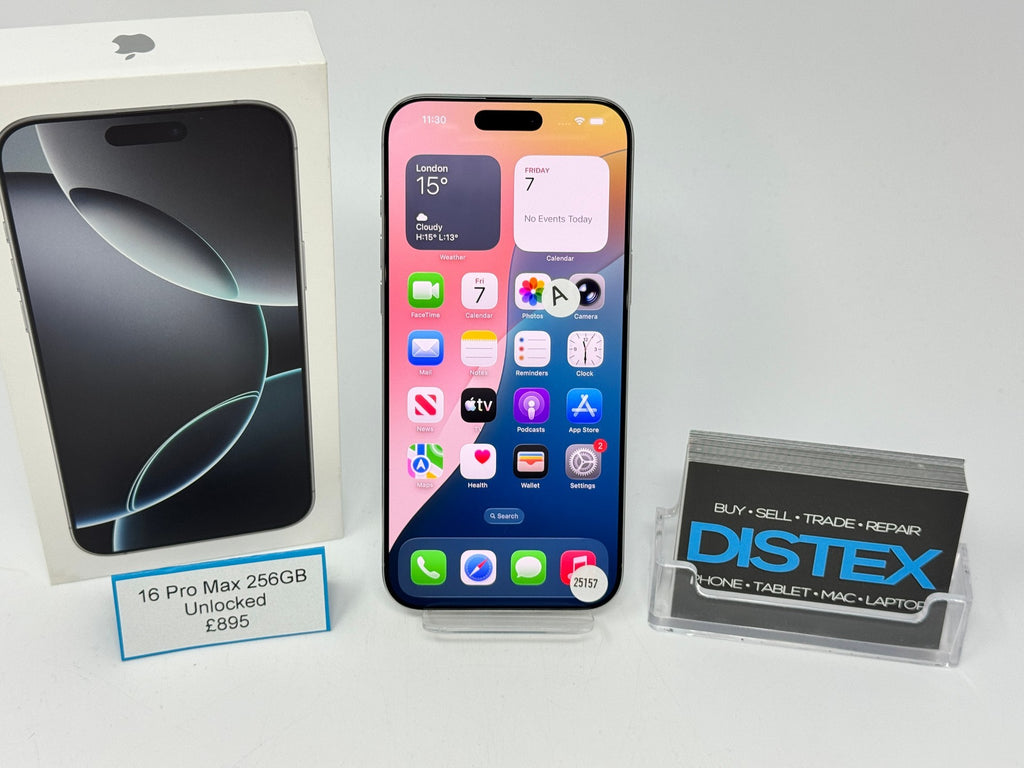 Apple iPhone 16 Pro Max 256GB Unlocked Silver (A) M25157